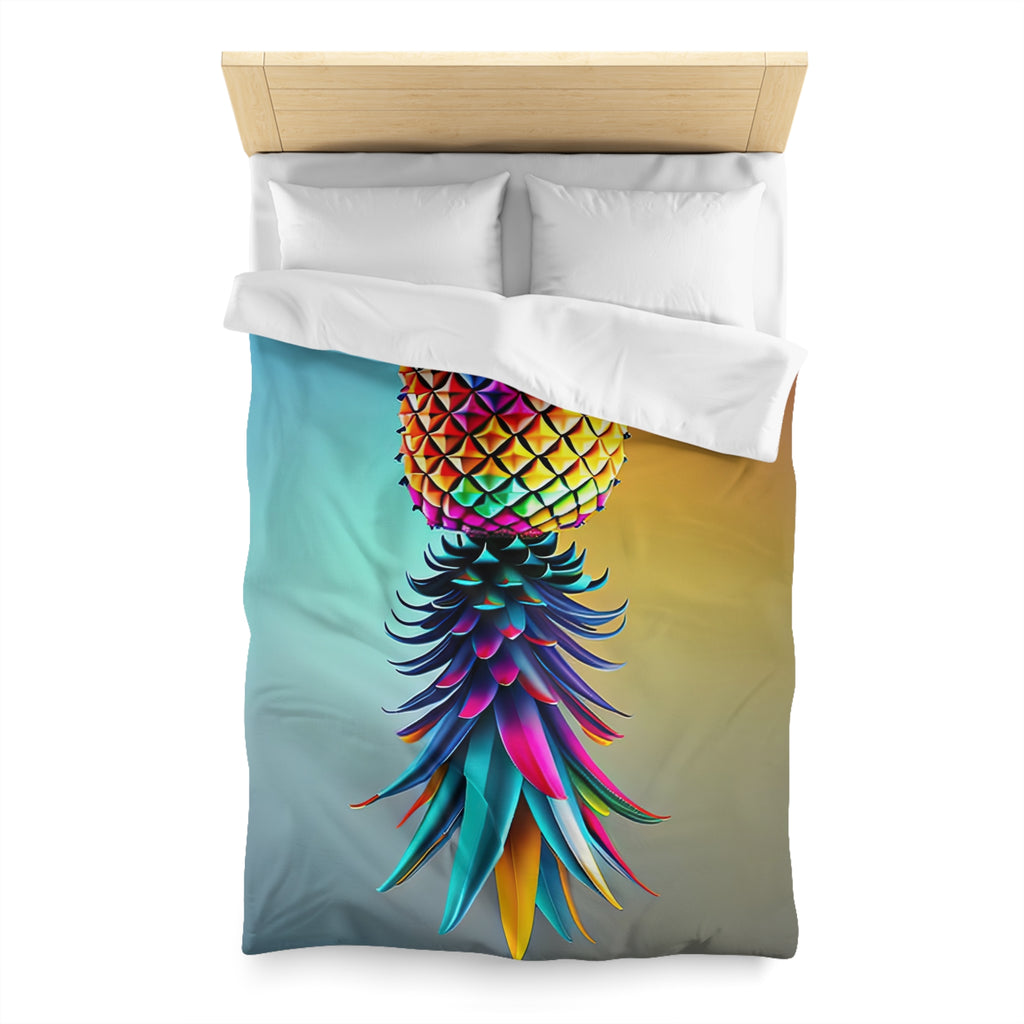 Vibrant Pineapple Microfiber Duvet Cover – Tropical Home Decor