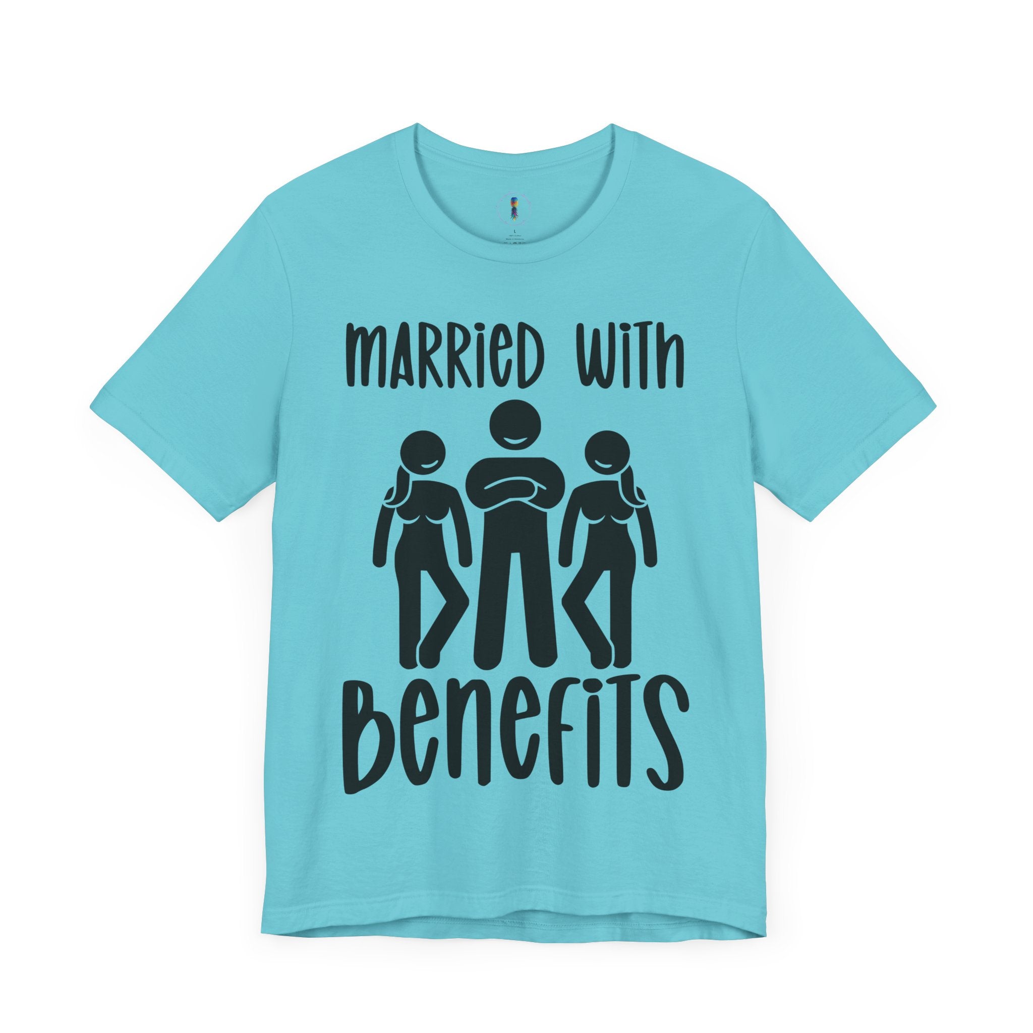 Casual Unisex Tee - "Married With Benefits" Fun Graphic Shirt