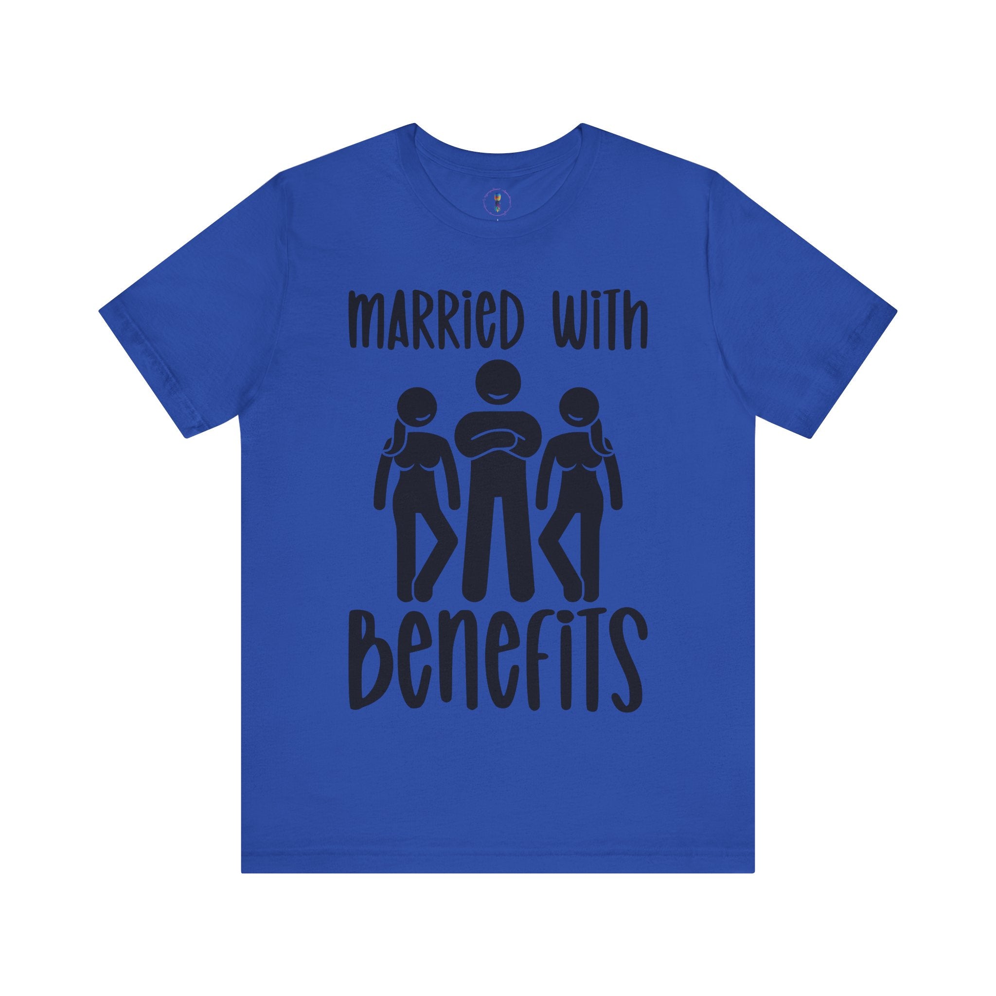 Casual Unisex Tee - "Married With Benefits" Fun Graphic Shirt