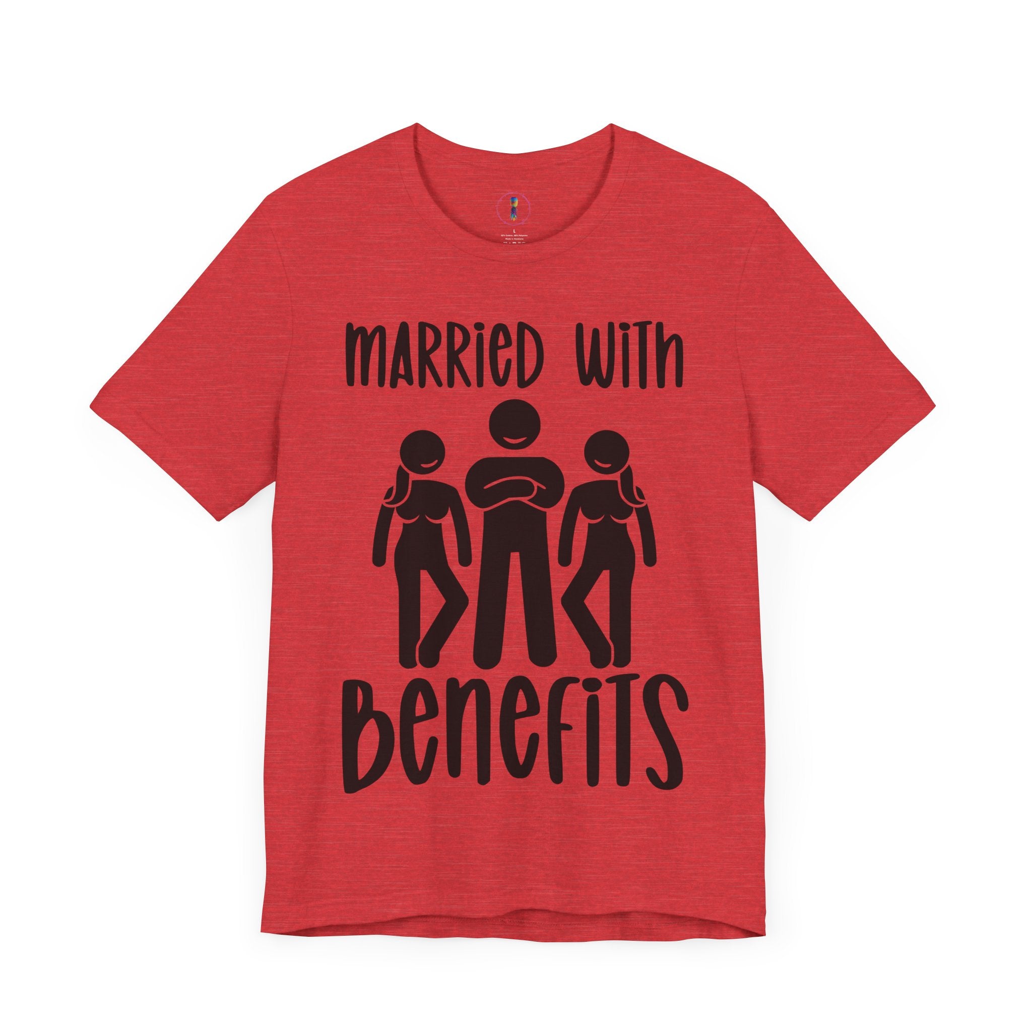 Casual Unisex Tee - "Married With Benefits" Fun Graphic Shirt