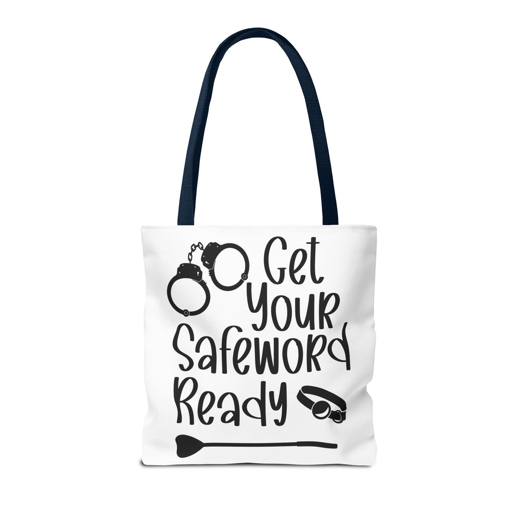 Get Your Safeword Ready Tote Bag - Fun & Playful Carryall for Kinky Adventures, Ideal for Couples & BDSM Enthusiasts