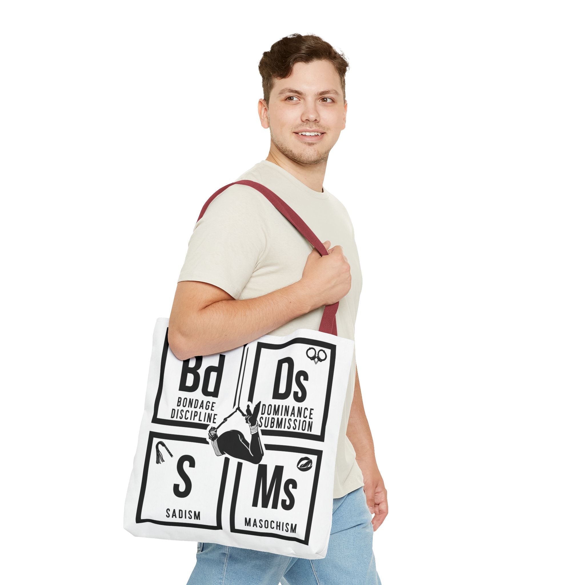 BDSM Elements Tote Bag - Stylish and Edgy Carryall for Fans of Kink Culture
