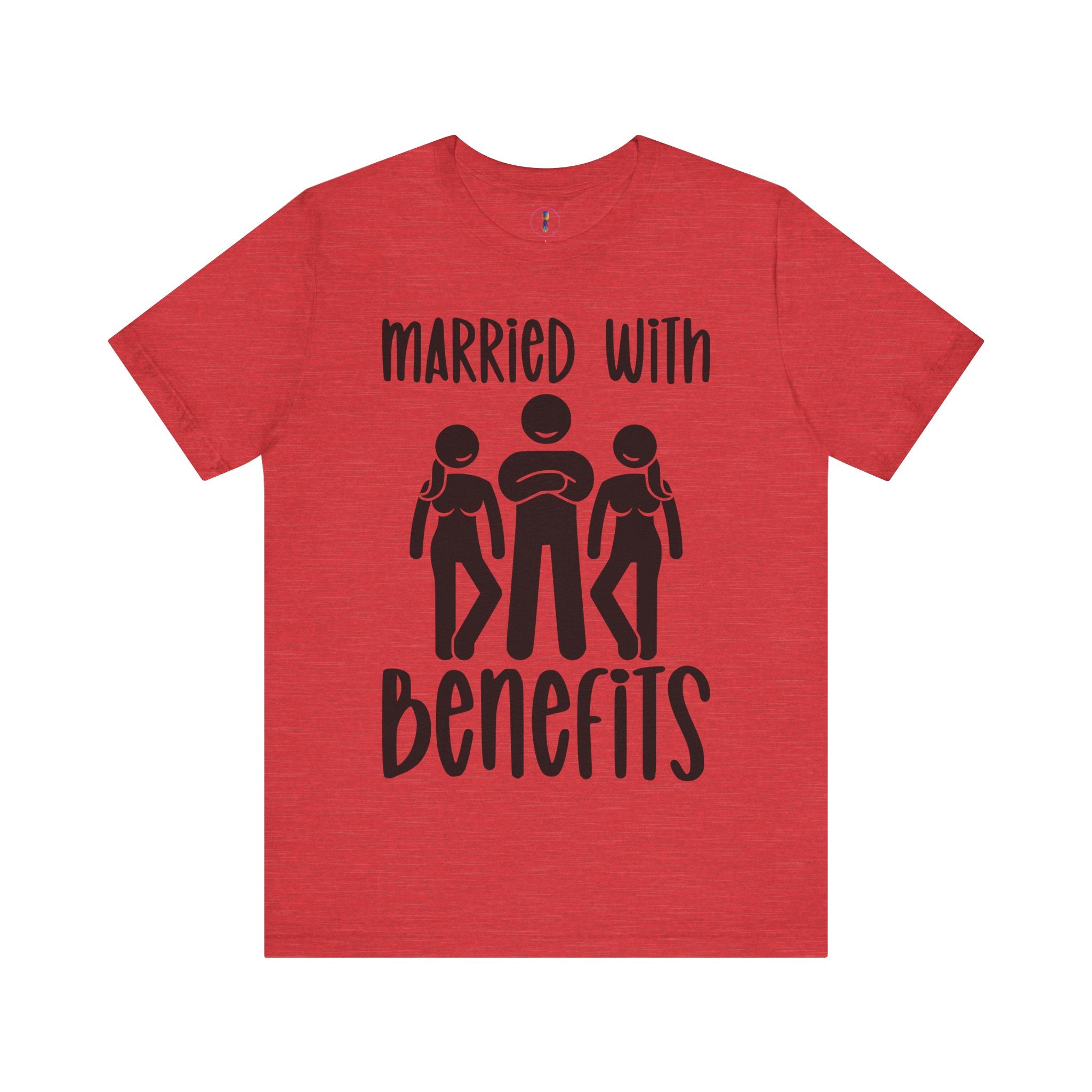 Casual Unisex Tee - "Married With Benefits" Fun Graphic Shirt