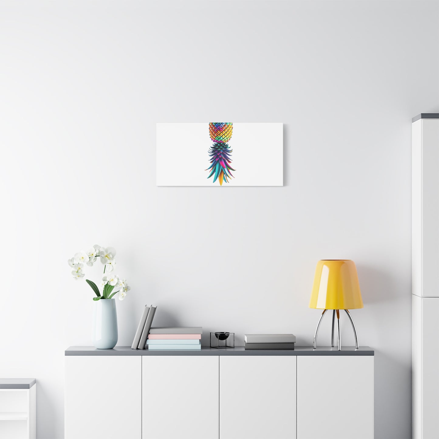 Canvas Print - Colorful Upside Down Pineapple