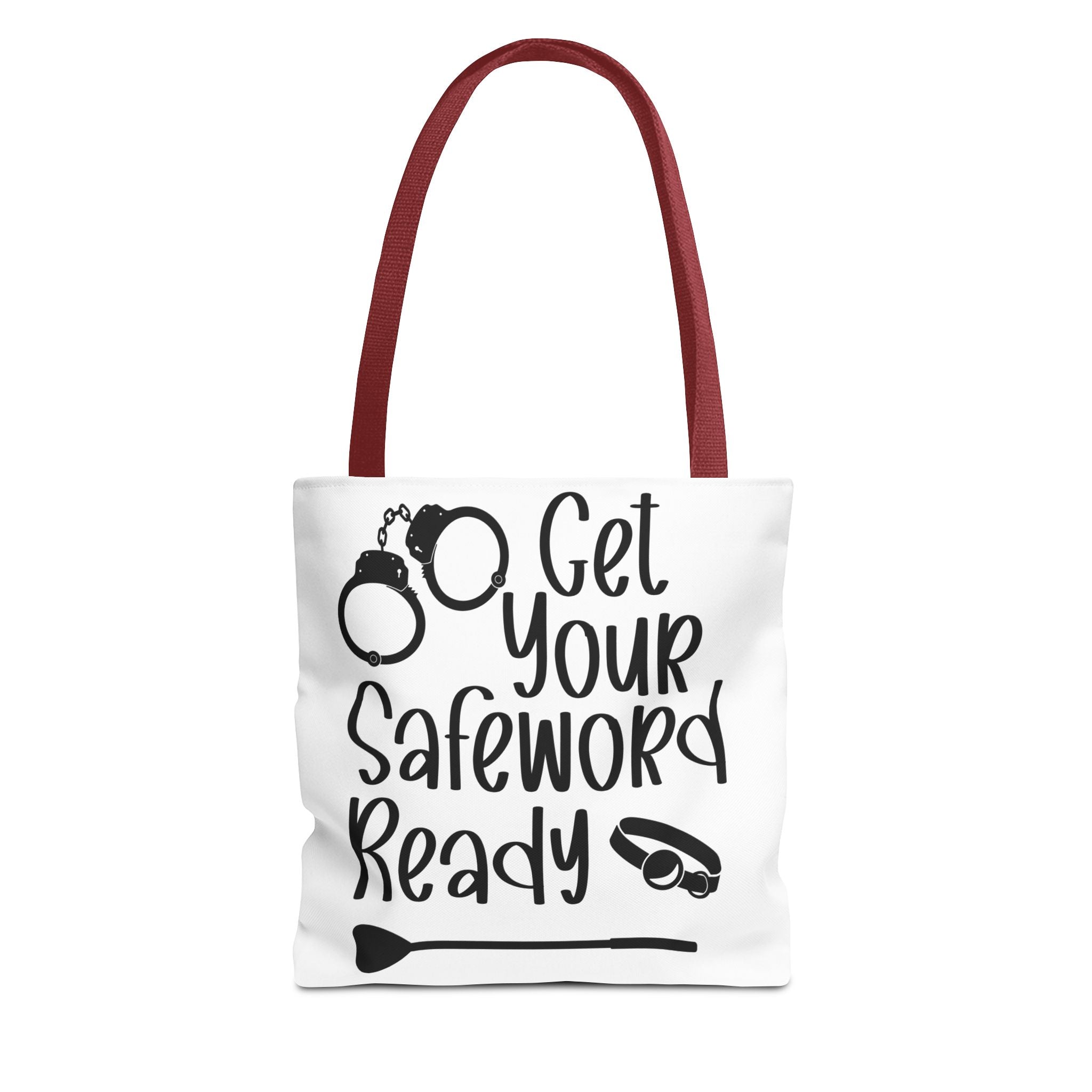 Get Your Safeword Ready Tote Bag - Fun & Playful Carryall for Kinky Adventures, Ideal for Couples & BDSM Enthusiasts