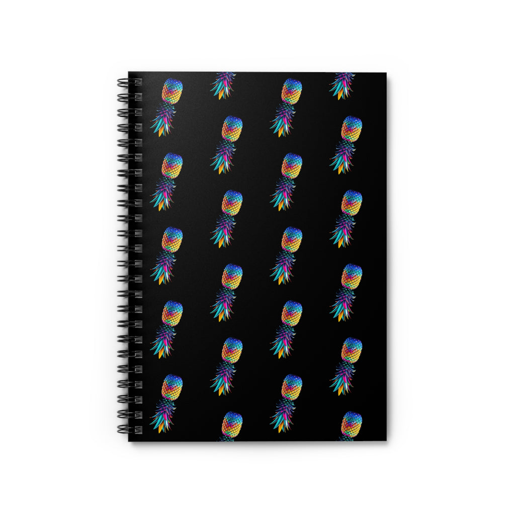 Colorful Pineapple Spiral Notebook - Ruled Lines for Creative Minds