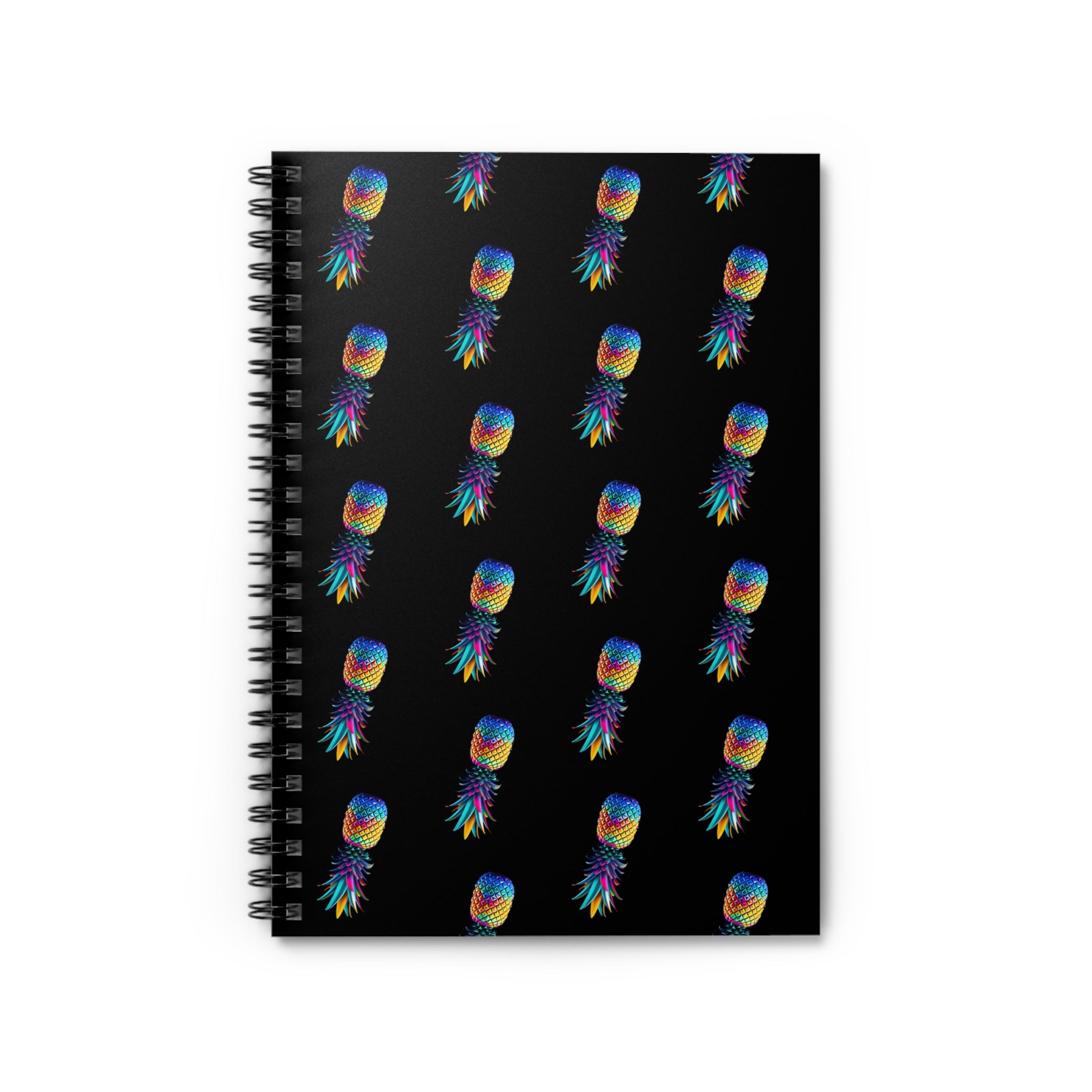 Colorful Pineapple Spiral Notebook - Ruled Lines for Creative Minds