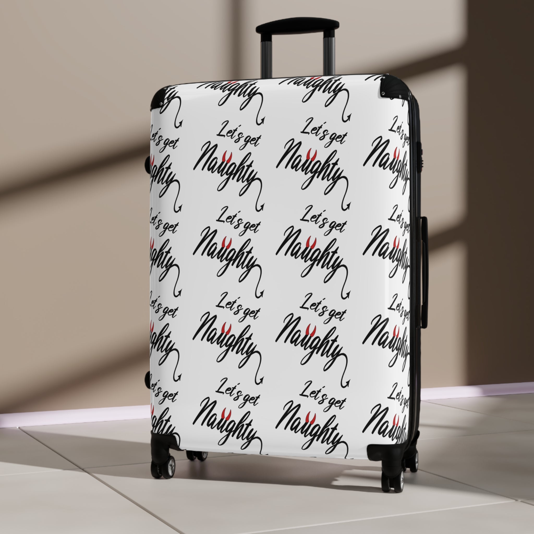 Travel Suitcase - &quot;Let's Get Naughty&quot; Design for True Swingers