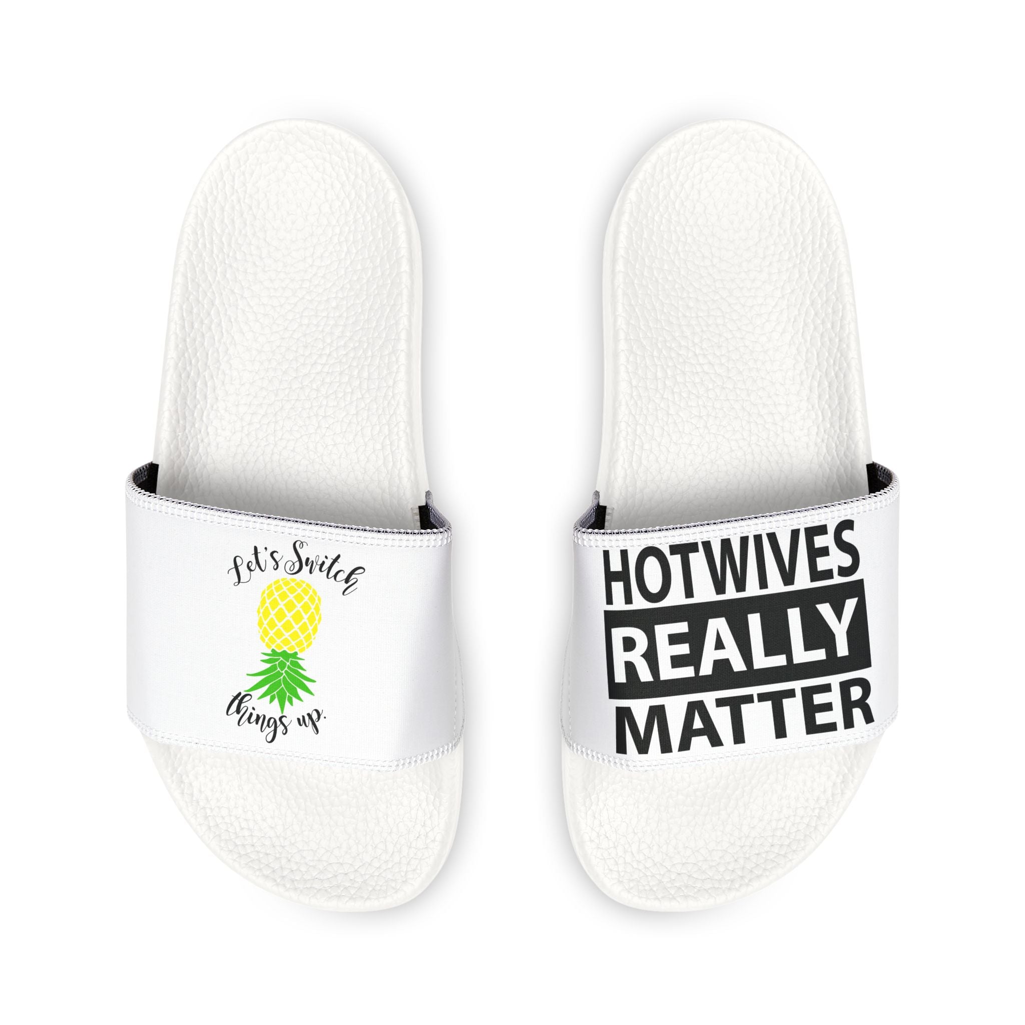 Pineapple Print Women's Slides - Fun Summer Sandals for Casual Outings