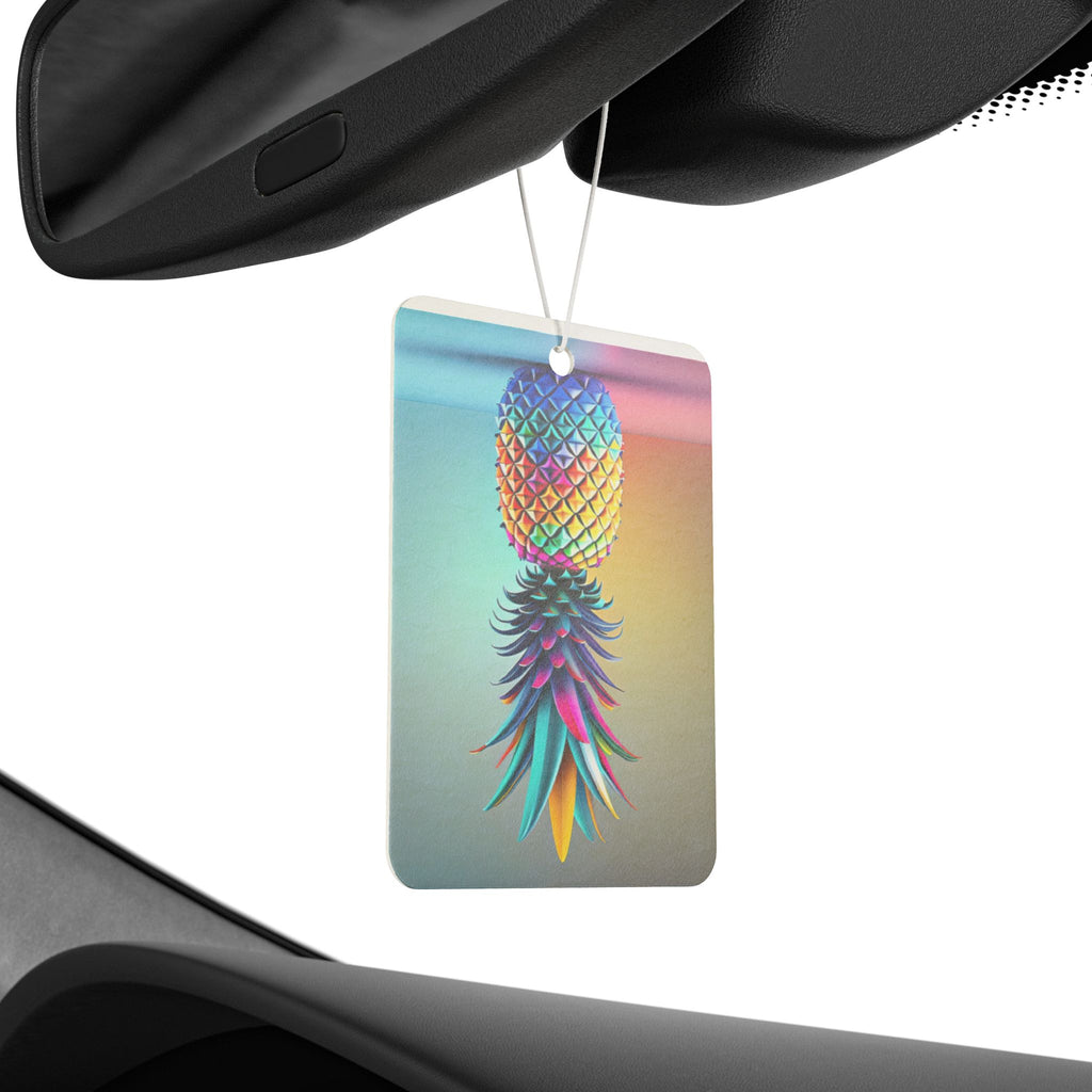 Vibrant Pineapple Car Air Freshener - Tropical Scented Decor for Your Ride