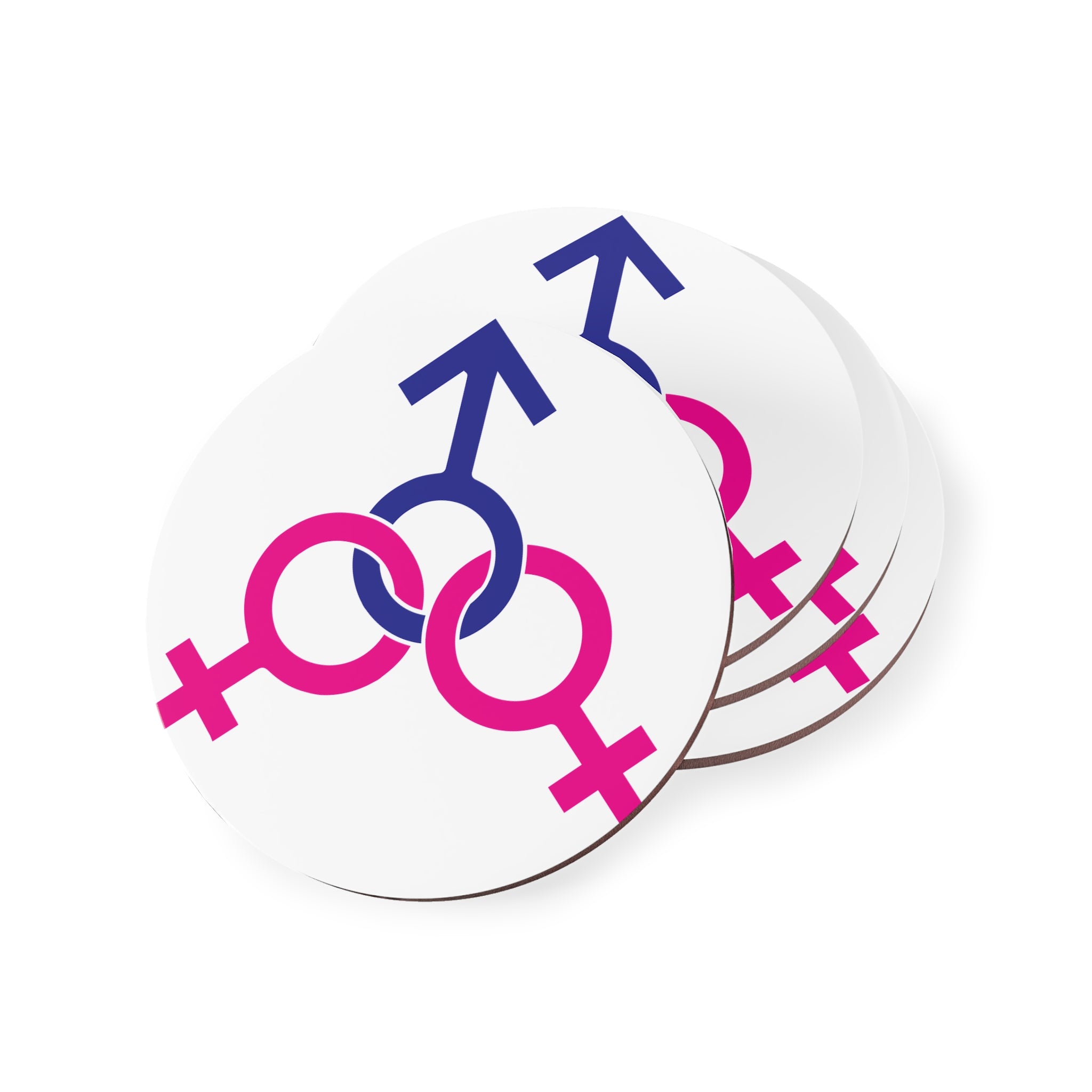 Coasters - Female, Female, and Male Threesome Set