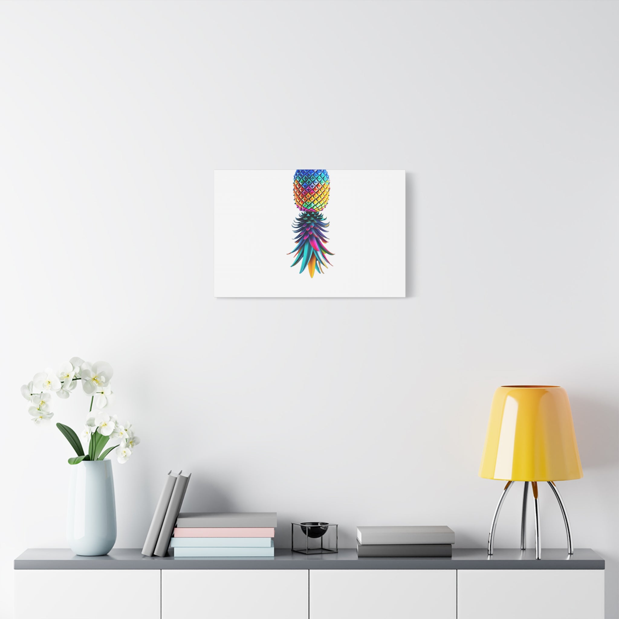 Canvas Print - Colorful Upside Down Pineapple
