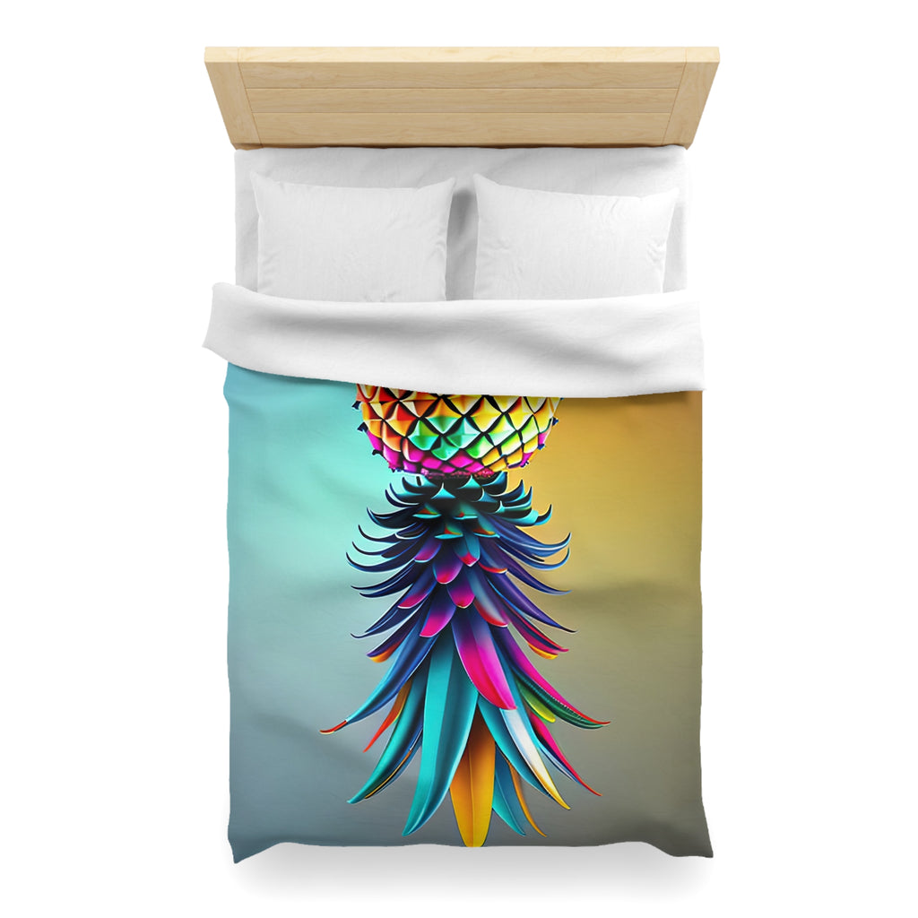 Vibrant Pineapple Microfiber Duvet Cover – Tropical Home Decor