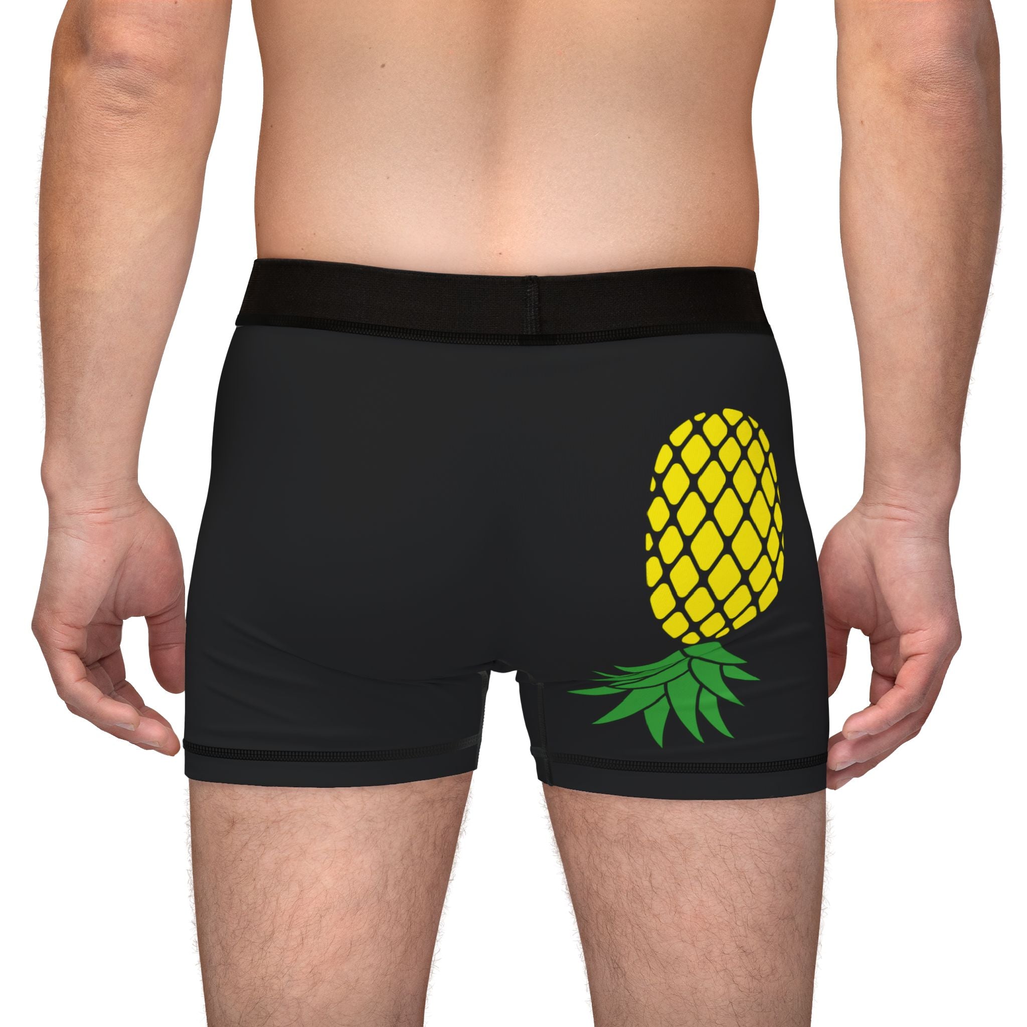 Fun Graphic Men's Boxers - 'Big Daddy' & Pineapple Design