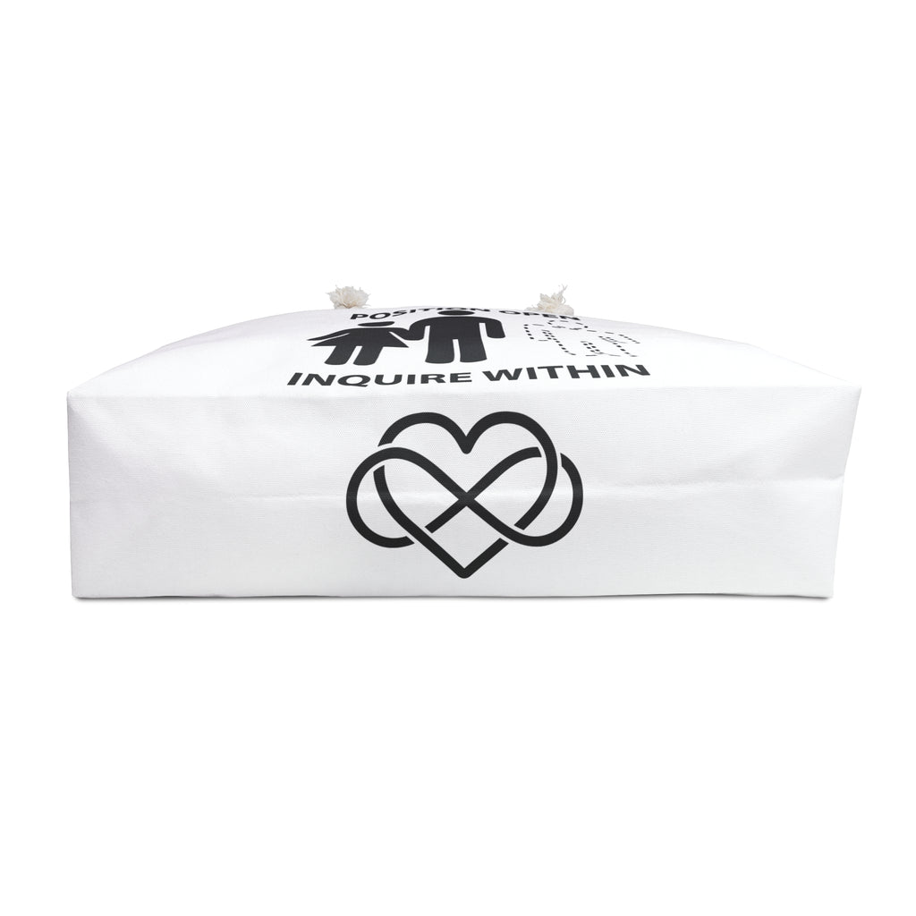 Weekender Bag Male Position Open Threesome - White