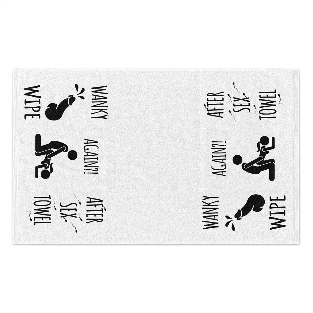 Funny Rally Towel for Couples - After Sex Wipe Towel (White)