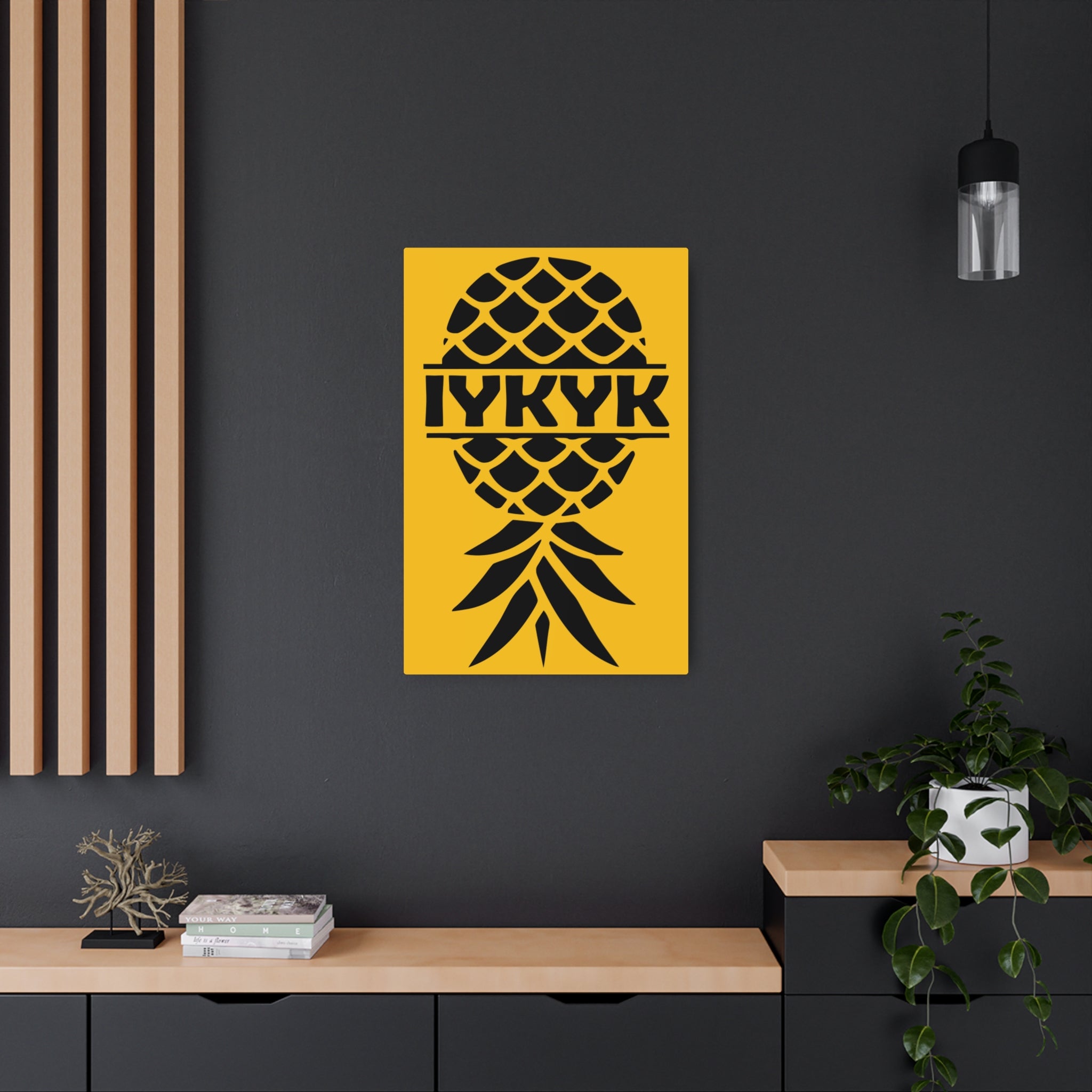 Funny IYKYK Pineapple Metal Art Sign for Home Decor