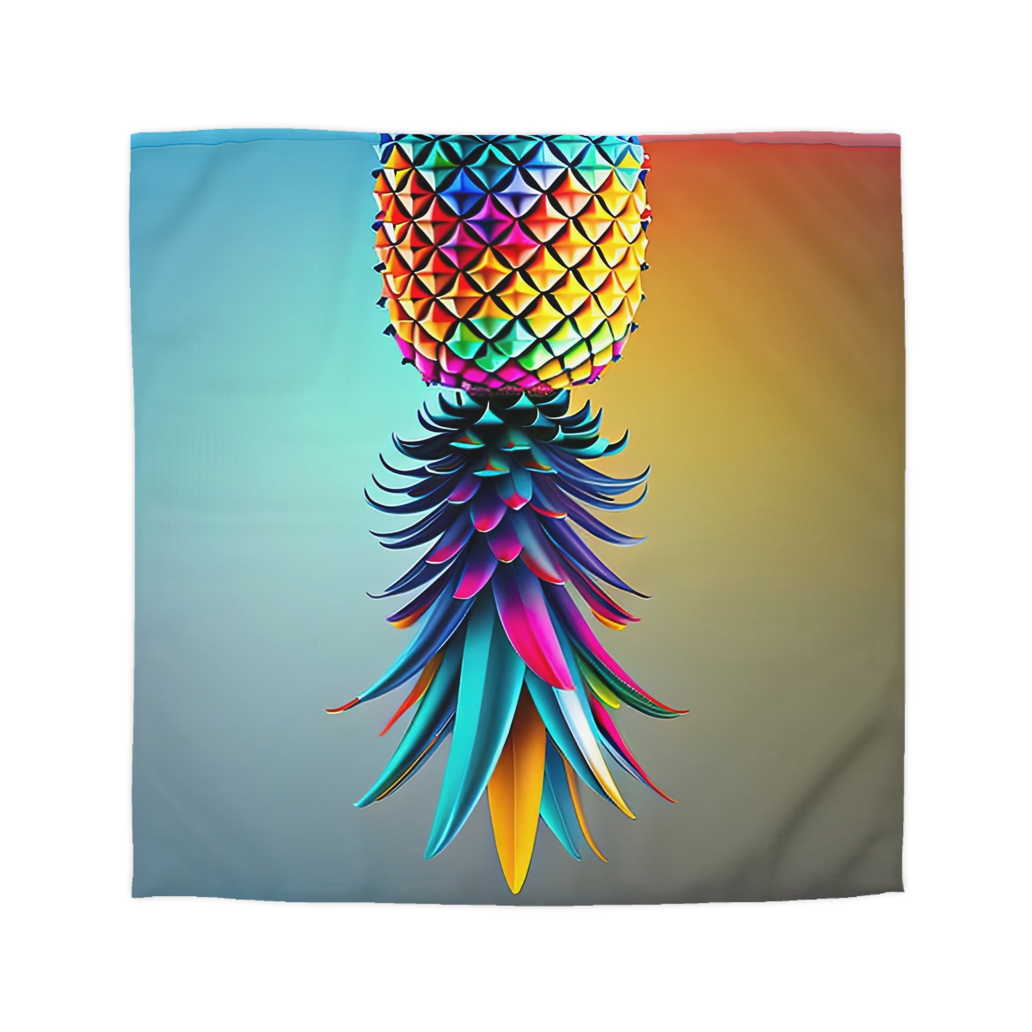 Vibrant Pineapple Microfiber Duvet Cover – Tropical Home Decor