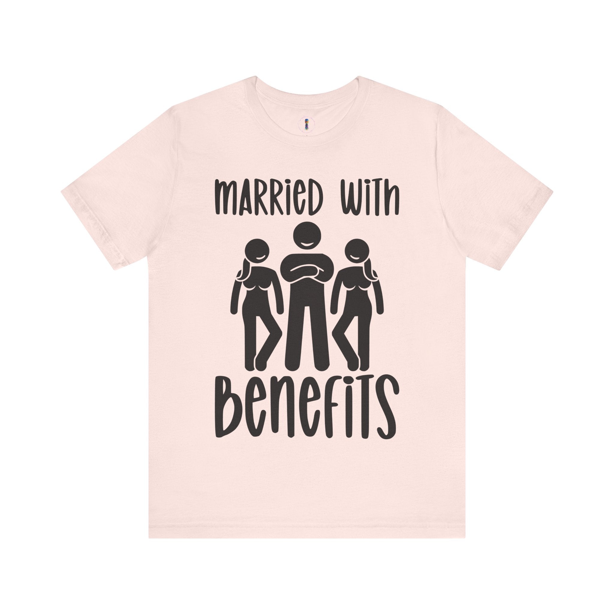 Casual Unisex Tee - "Married With Benefits" Fun Graphic Shirt