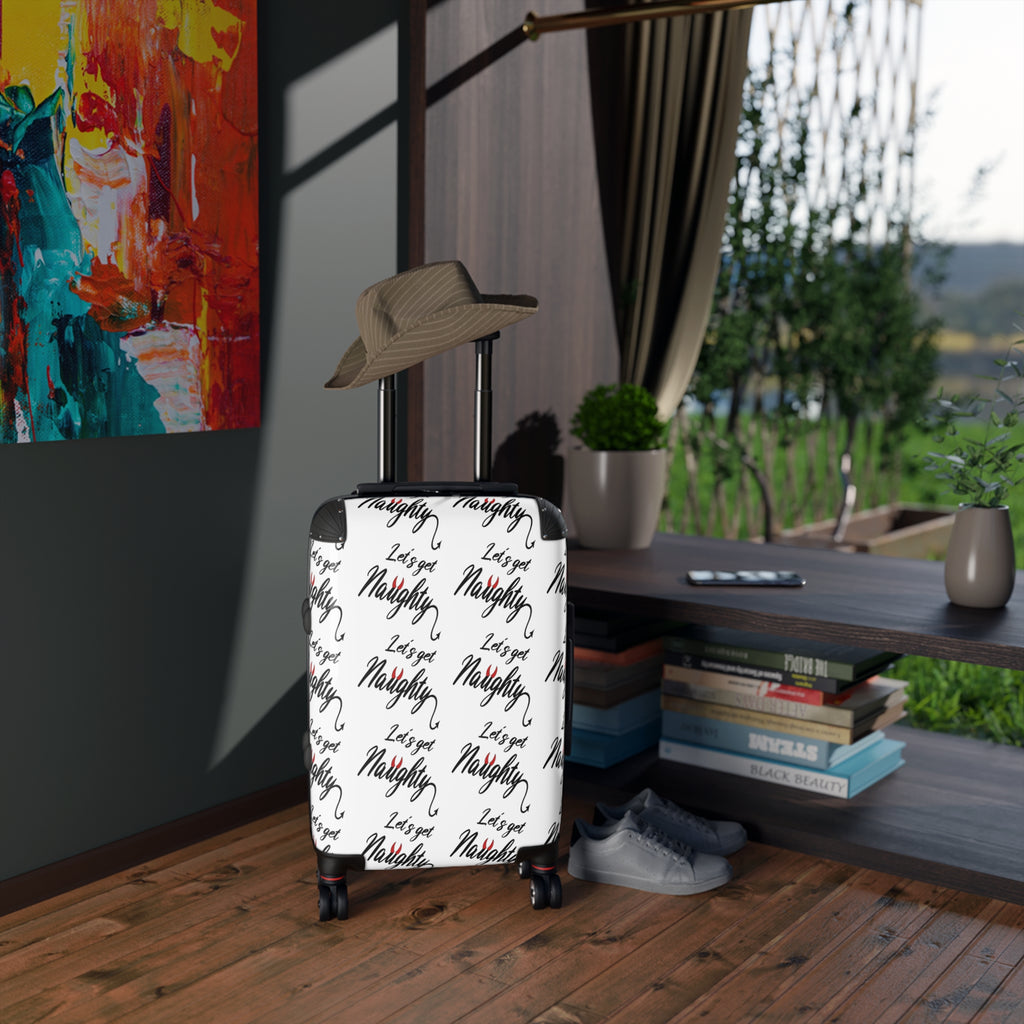 Travel Suitcase - &quot;Let's Get Naughty&quot; Design for True Swingers