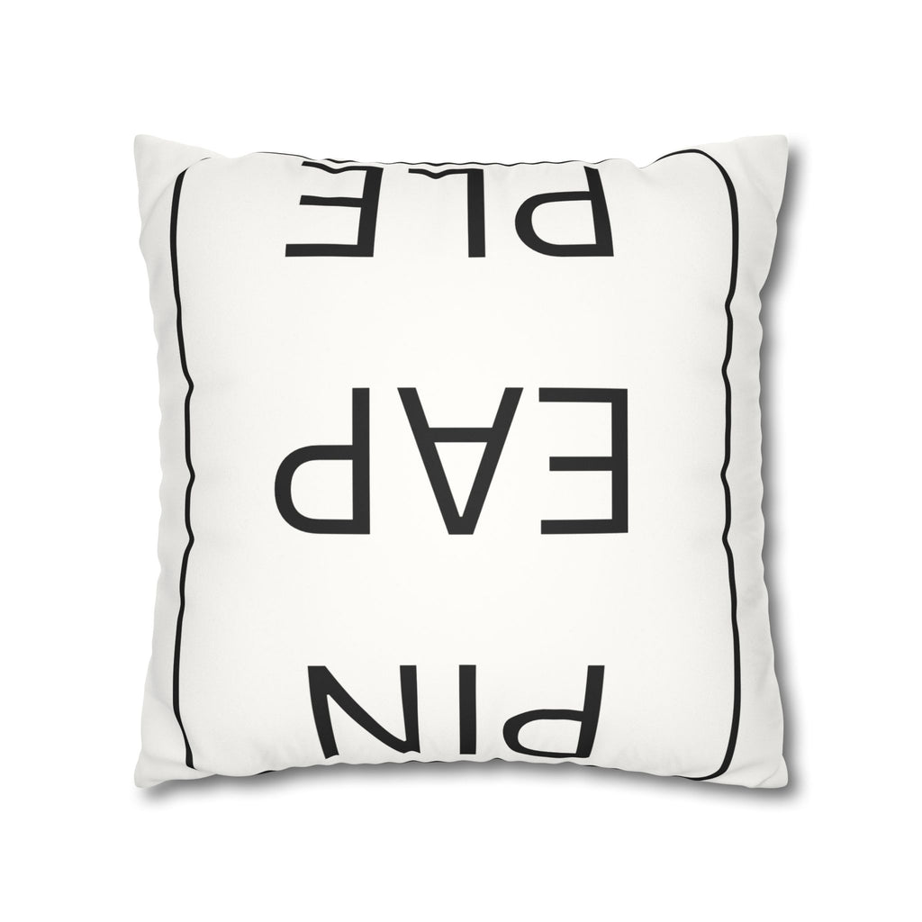 Pillowcase - Upside Down Pineapple Faux Suede Square