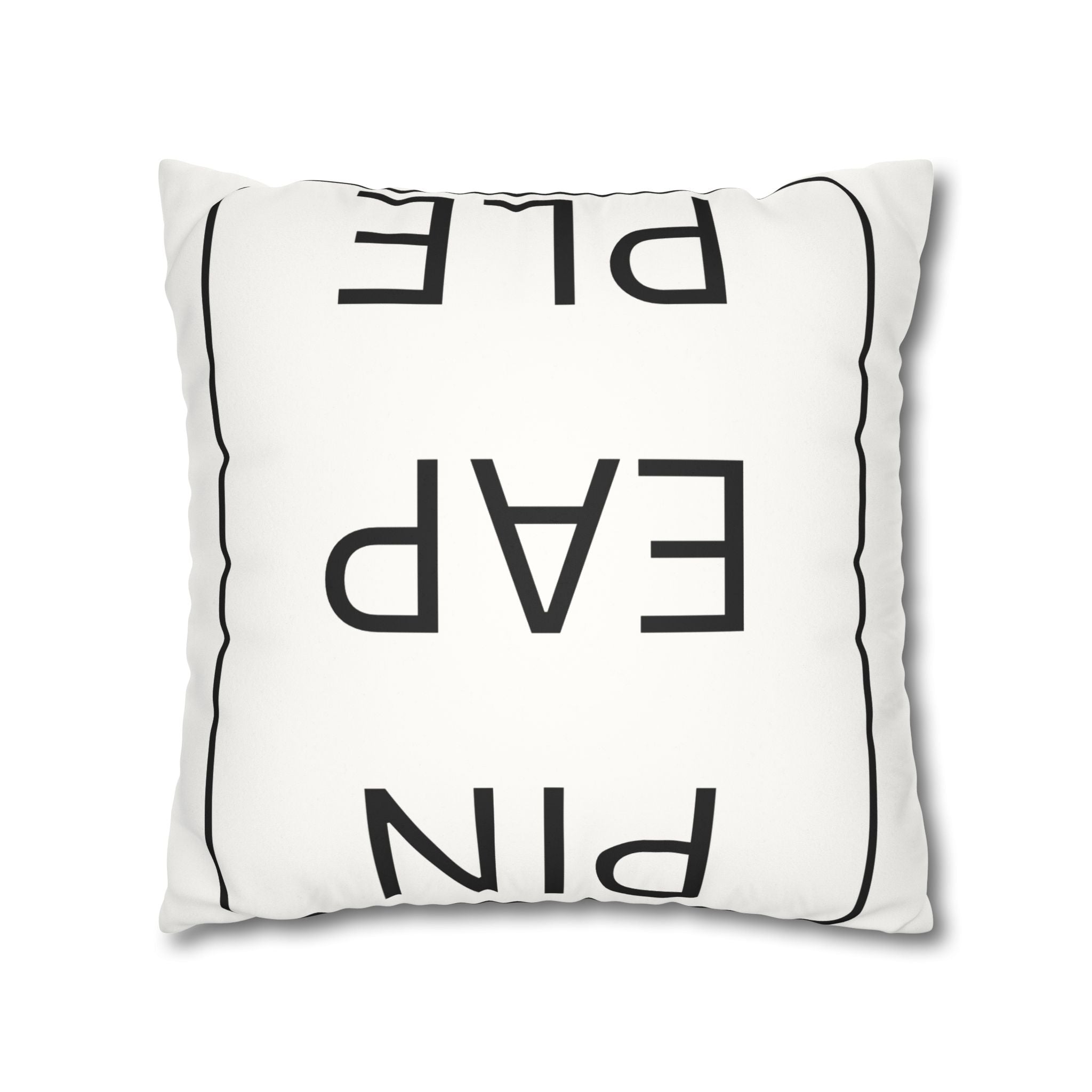 Pillowcase - Upside Down Pineapple Faux Suede Square