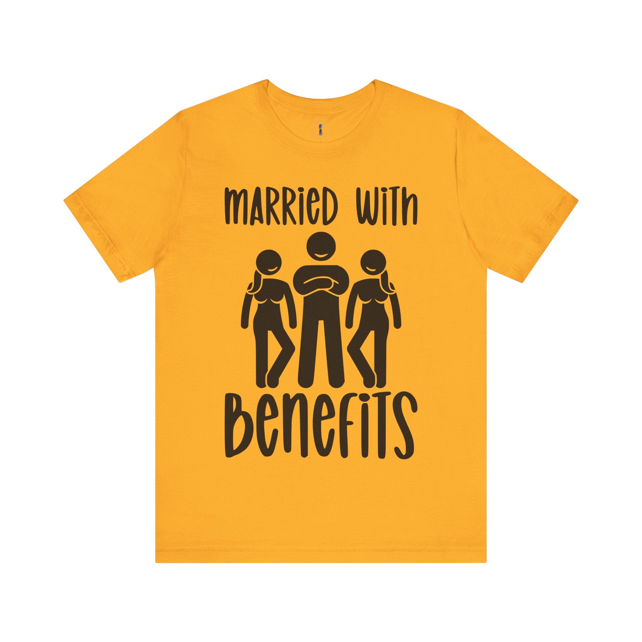 Casual Unisex Tee - "Married With Benefits" Fun Graphic Shirt