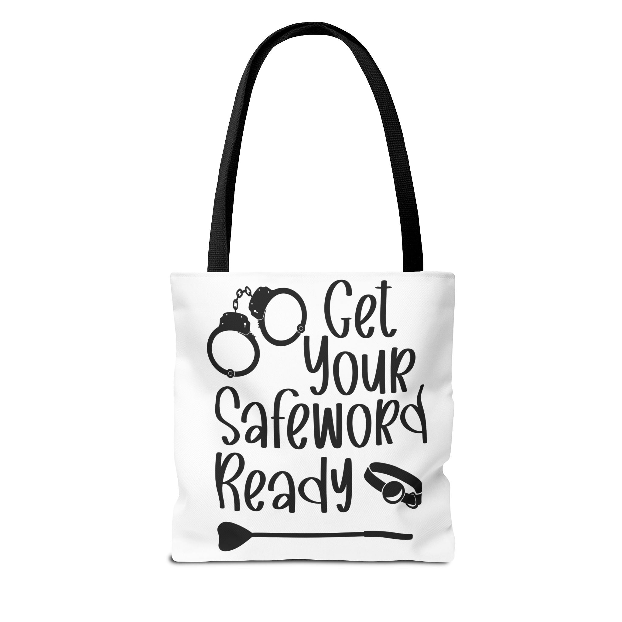 Get Your Safeword Ready Tote Bag - Fun & Playful Carryall for Kinky Adventures, Ideal for Couples & BDSM Enthusiasts