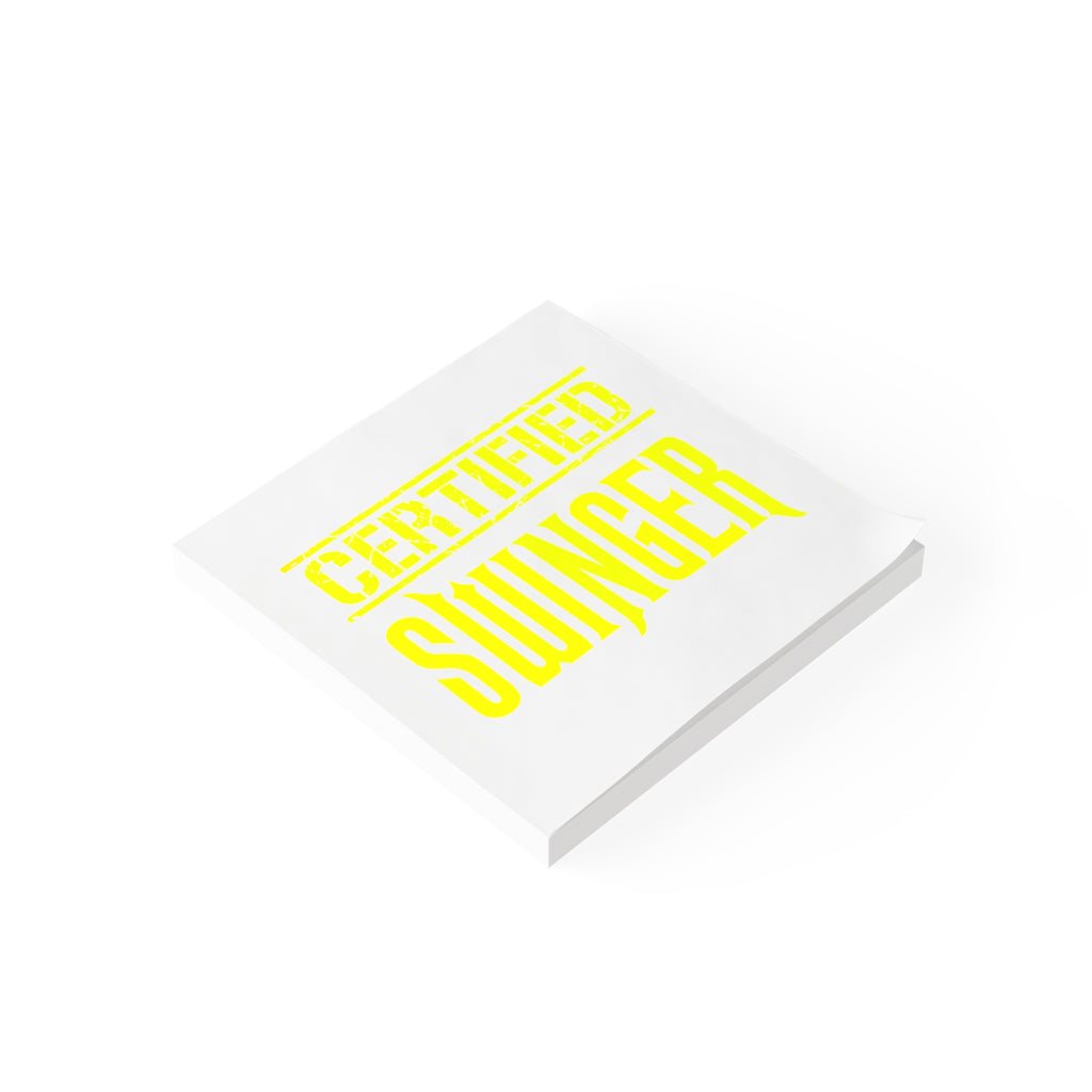 Certified Swinger Post-it® Note Pads