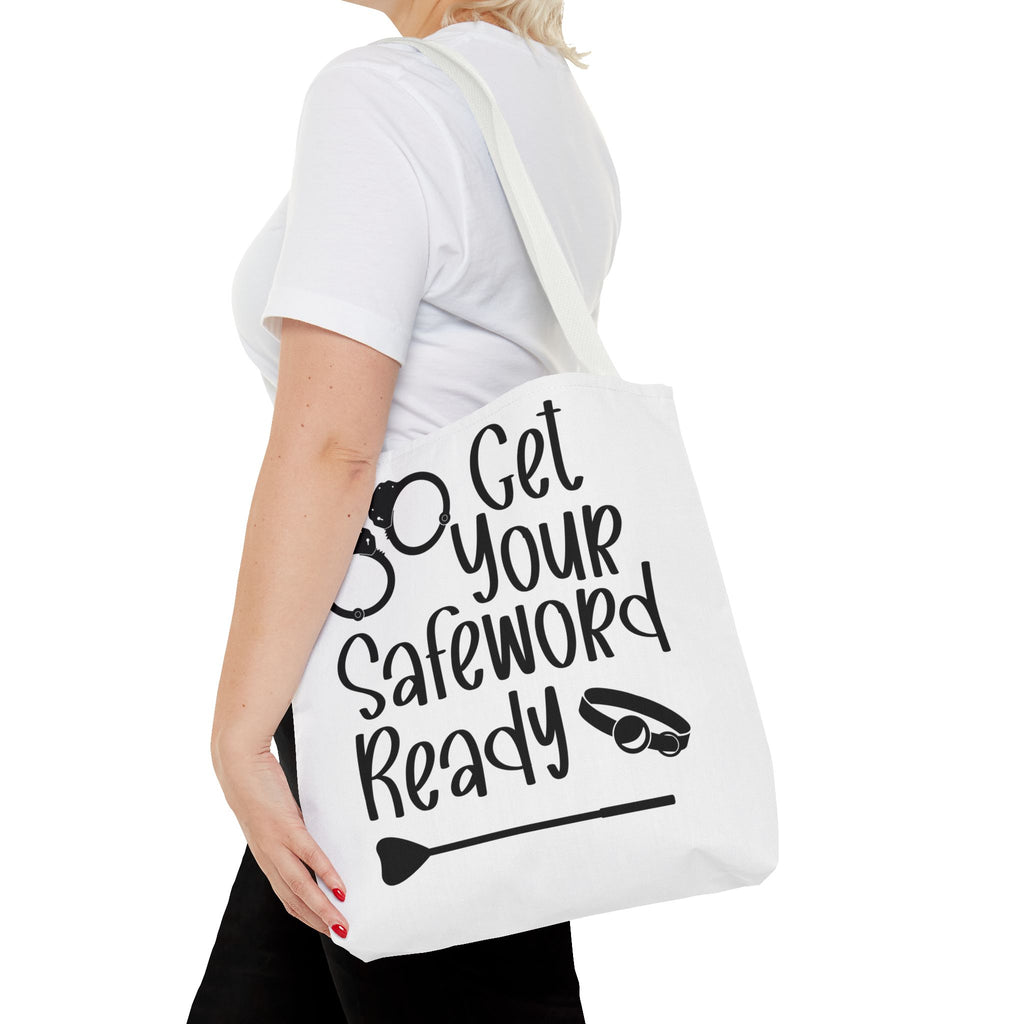 Get Your Safeword Ready Tote Bag - Fun & Playful Carryall for Kinky Adventures, Ideal for Couples & BDSM Enthusiasts