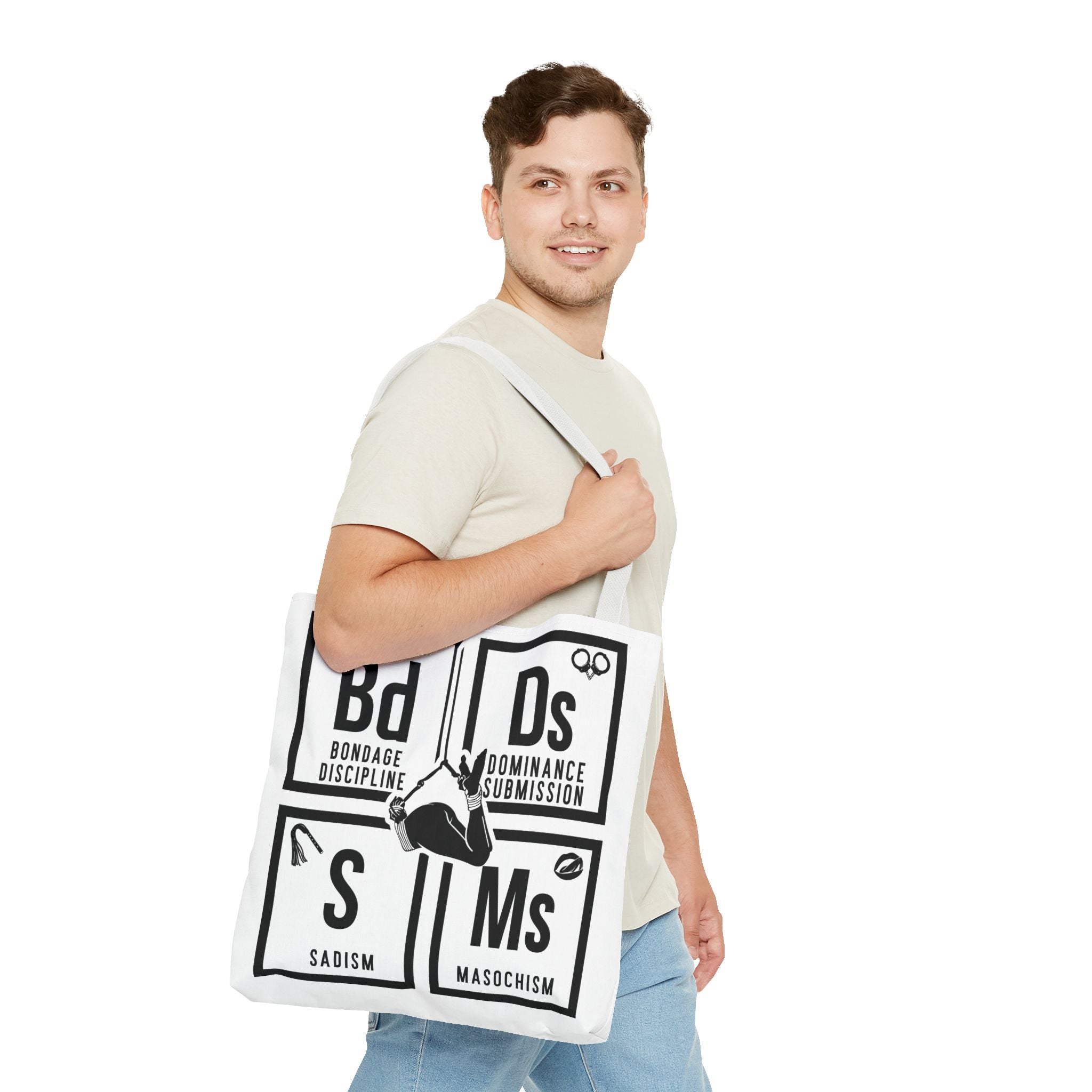 BDSM Elements Tote Bag - Stylish and Edgy Carryall for Fans of Kink Culture
