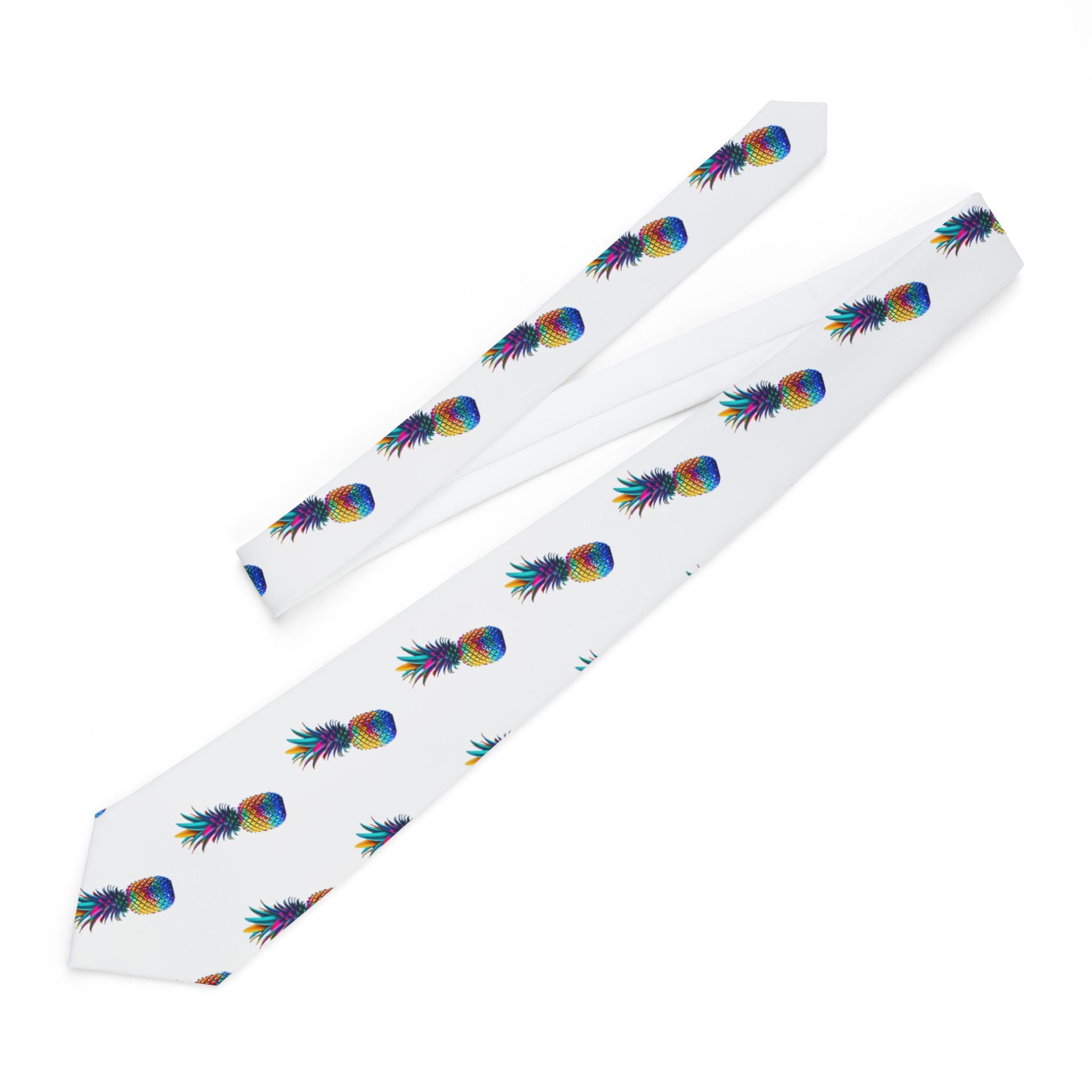 Necktie - Wicked Colorful Upside Down Pineapple Design