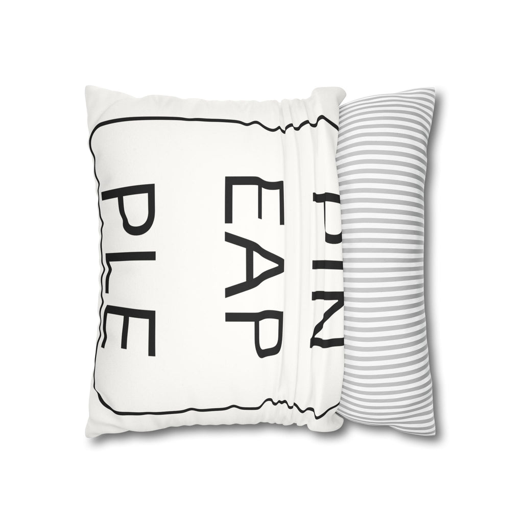 Pillowcase - Upside Down Pineapple Faux Suede Square