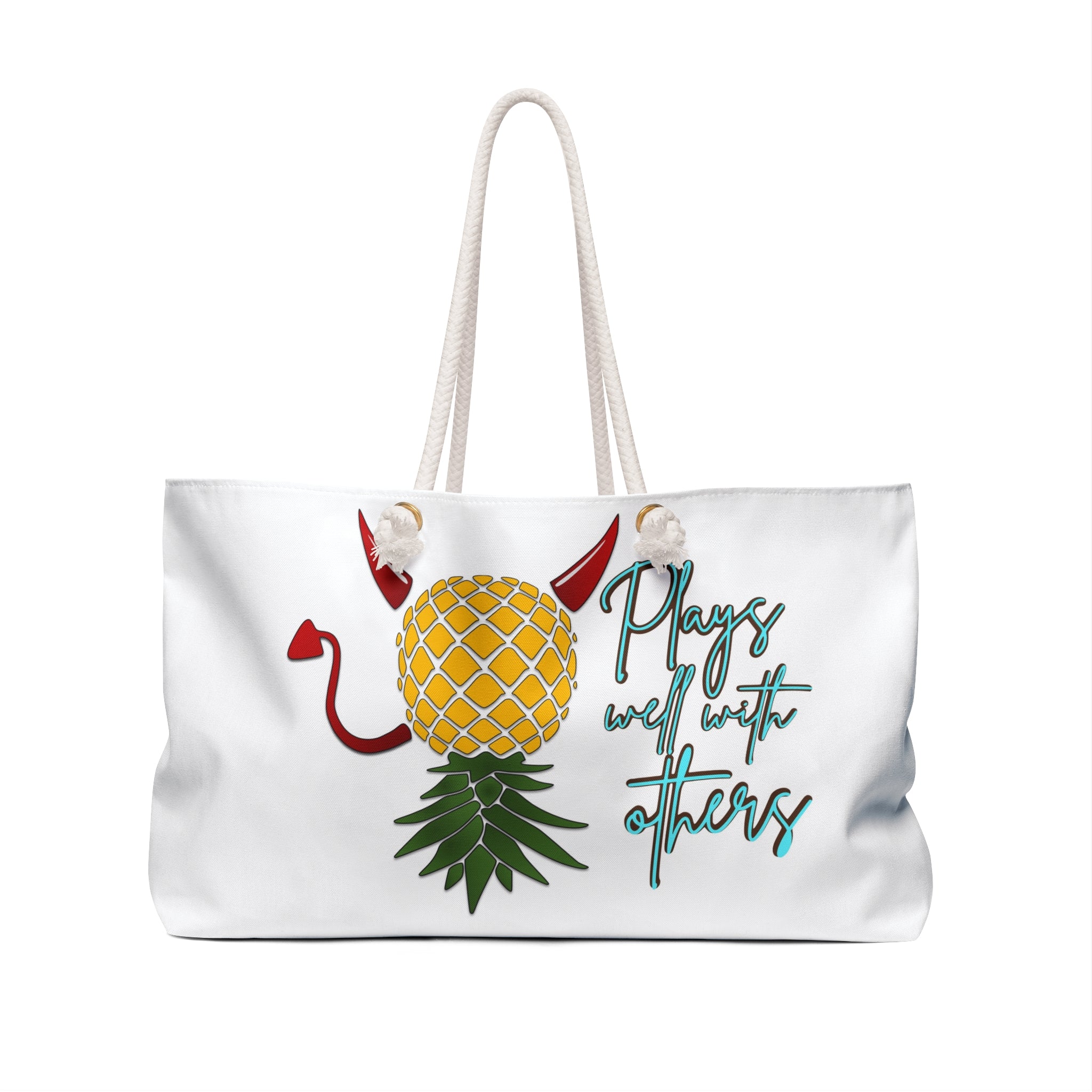 Playful Pineapple Weekender Bag - Perfect for Trips & Gifts