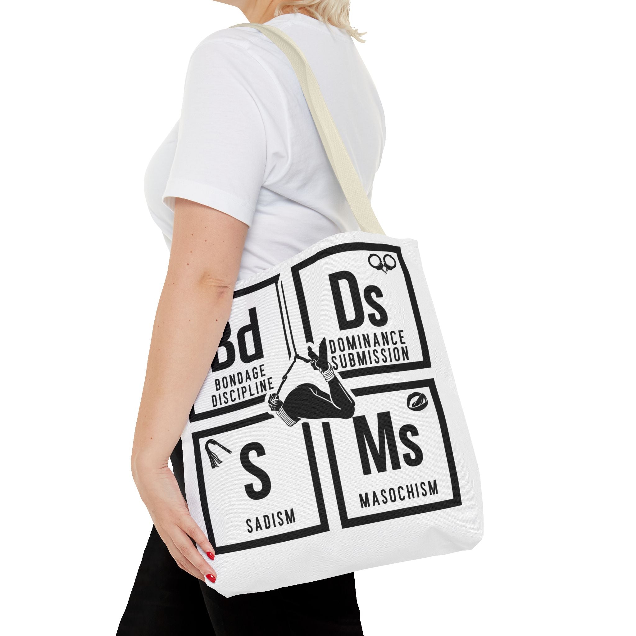 BDSM Elements Tote Bag - Stylish and Edgy Carryall for Fans of Kink Culture
