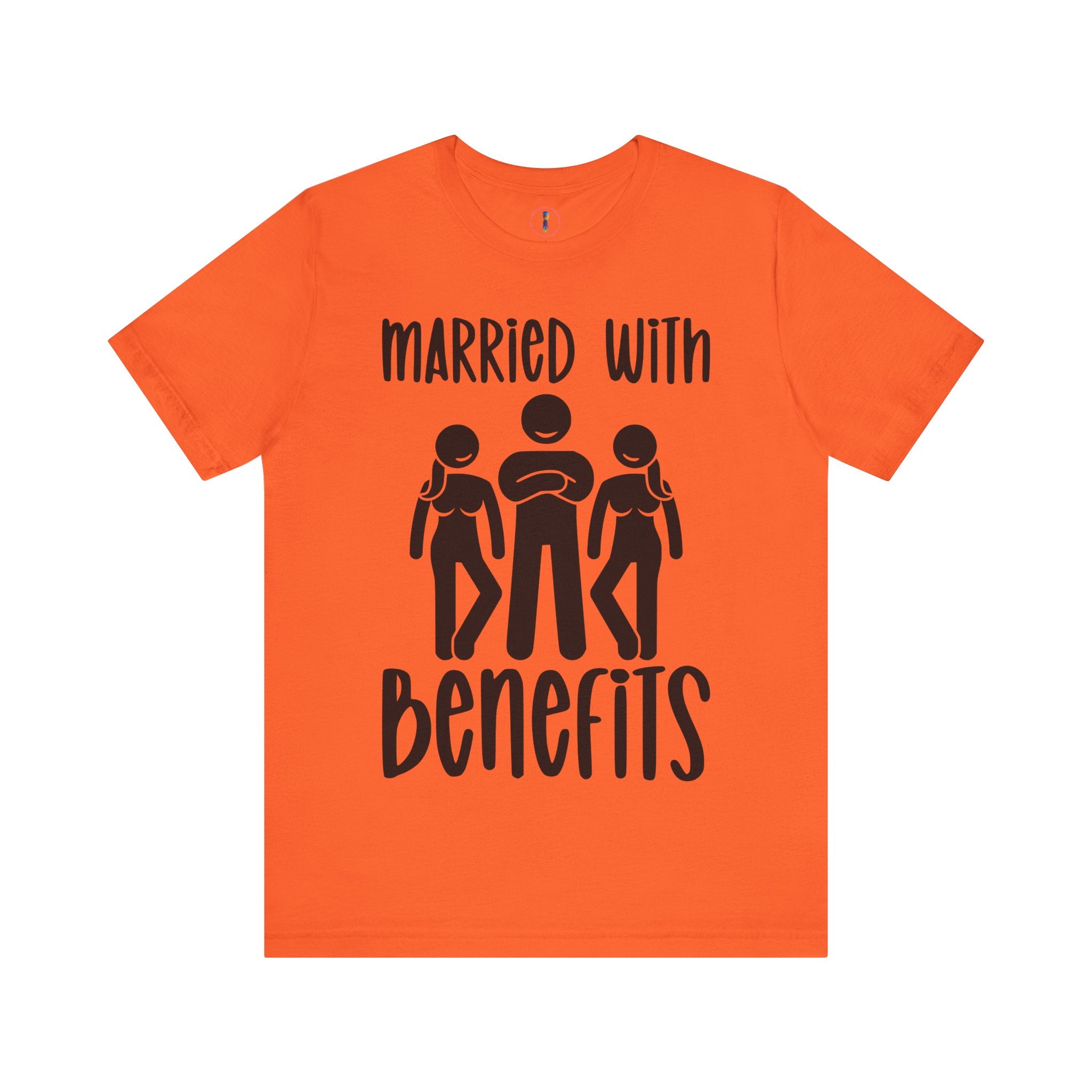 Casual Unisex Tee - "Married With Benefits" Fun Graphic Shirt
