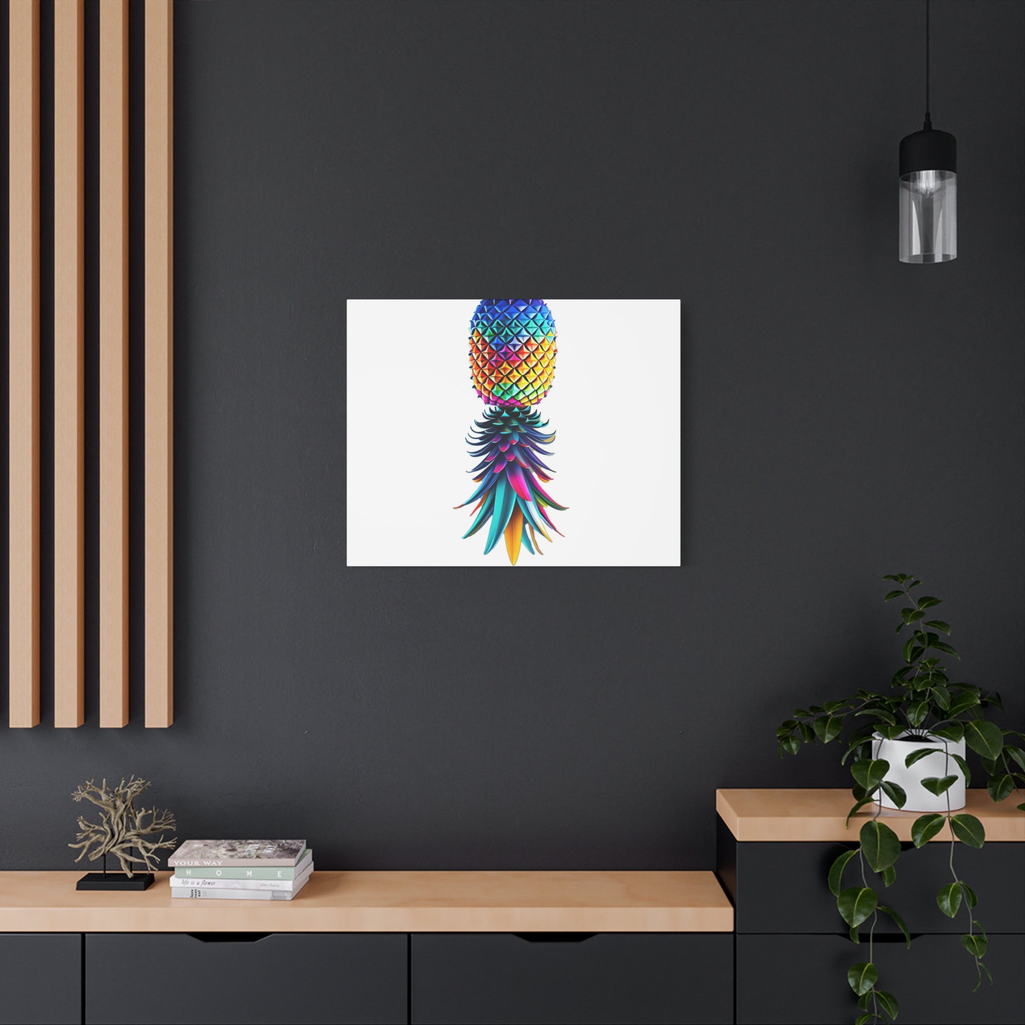 Canvas Print - Colorful Upside Down Pineapple