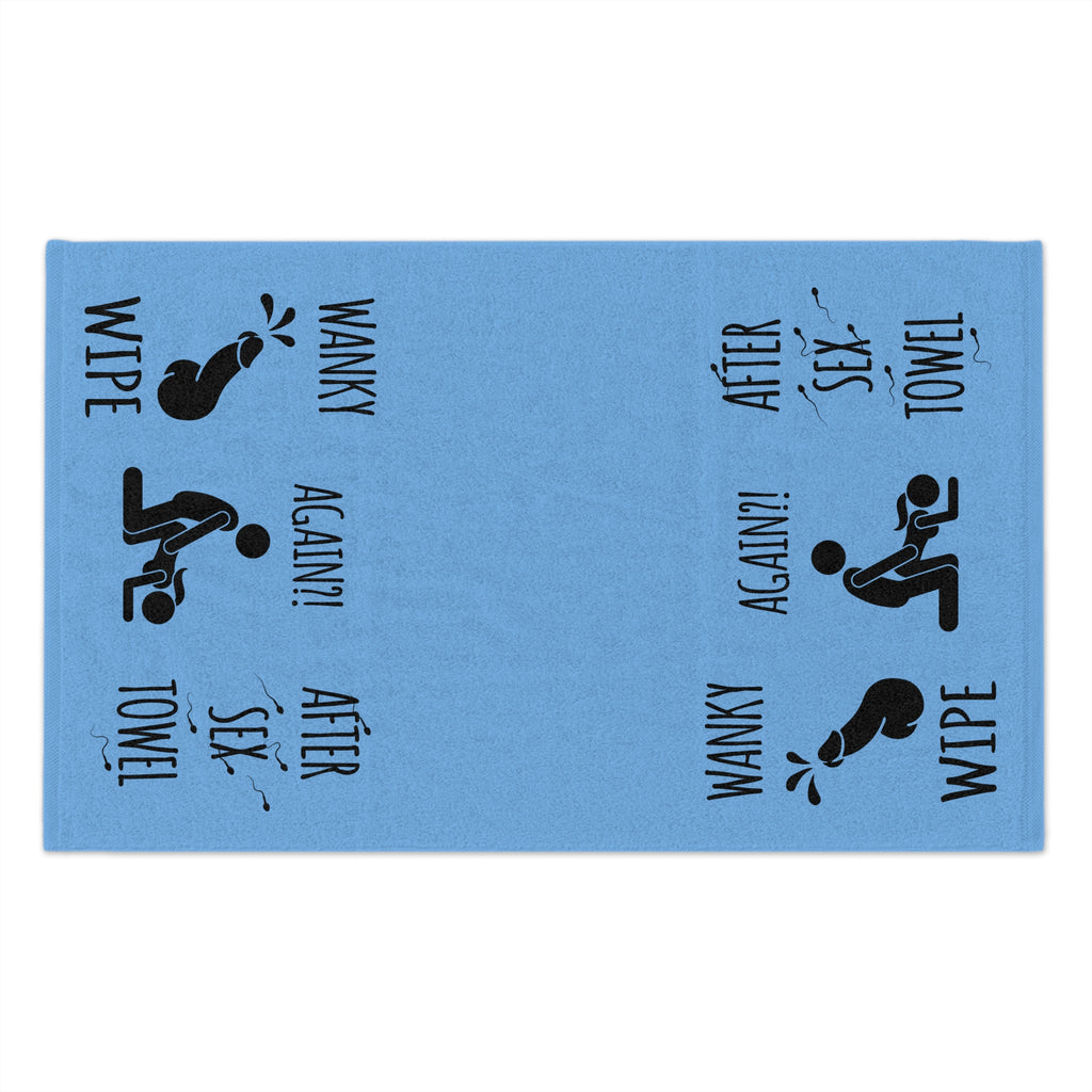 Funny Rally Towel for Couples - After Sex Wipe Towel (Blue)