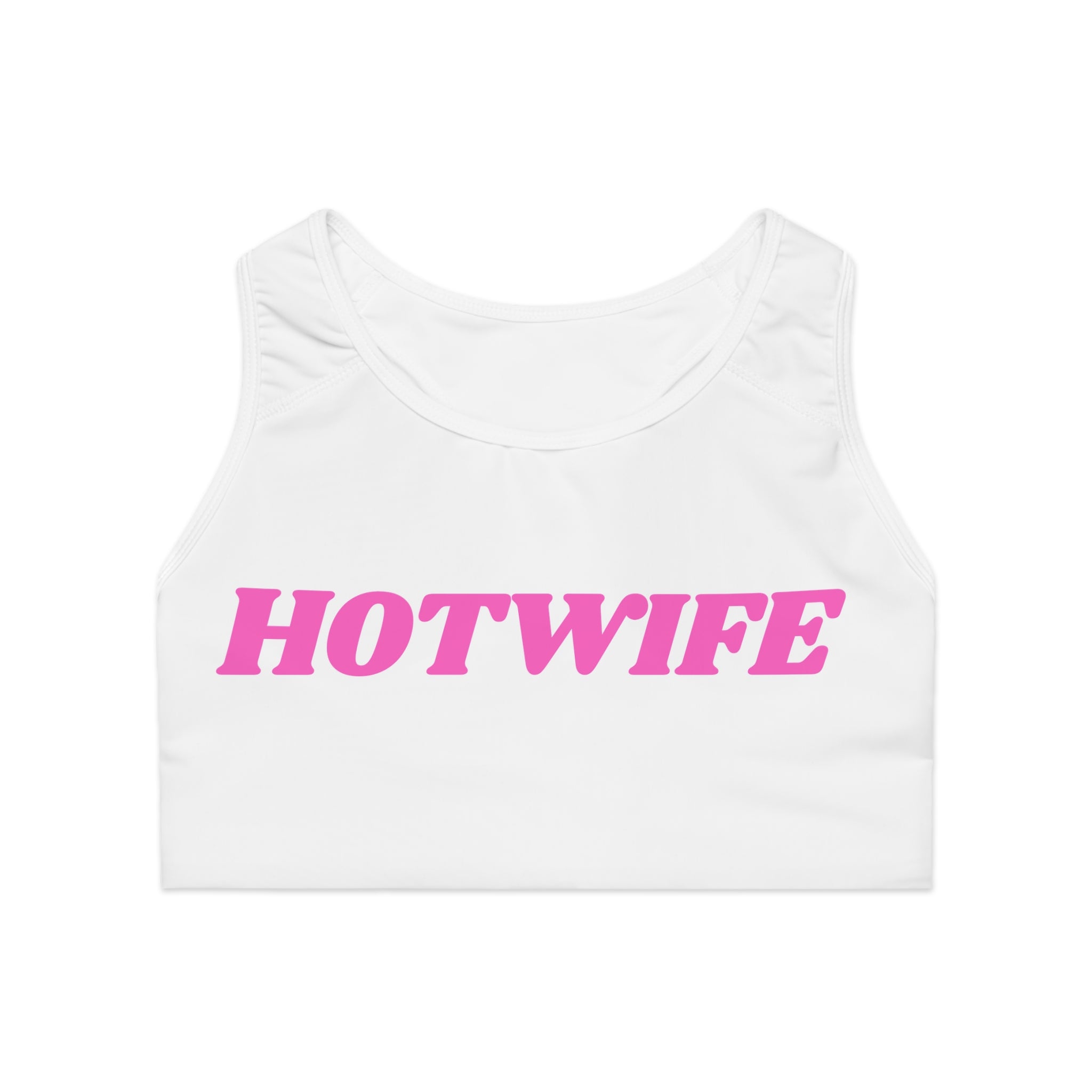 Colorful Pineapple Hotwife Sports Bra - Trendy Workout Gear for Fitness Enthusiasts