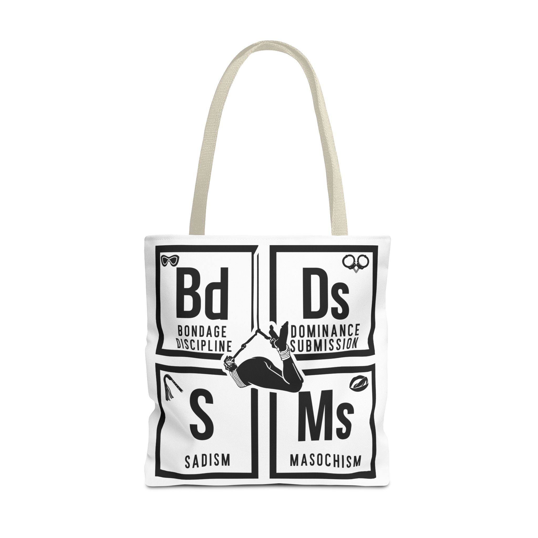 BDSM Elements Tote Bag - Stylish and Edgy Carryall for Fans of Kink Culture