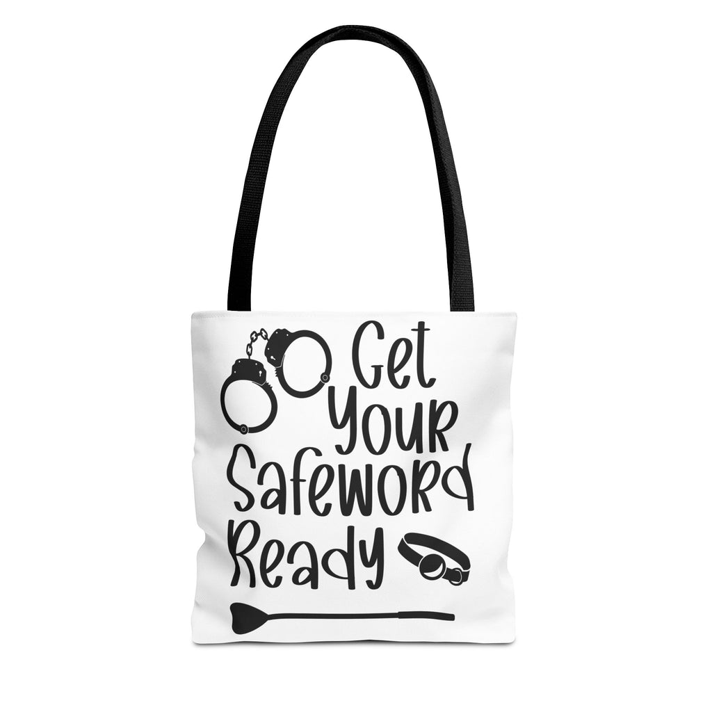 Get Your Safeword Ready Tote Bag - Fun & Playful Carryall for Kinky Adventures, Ideal for Couples & BDSM Enthusiasts
