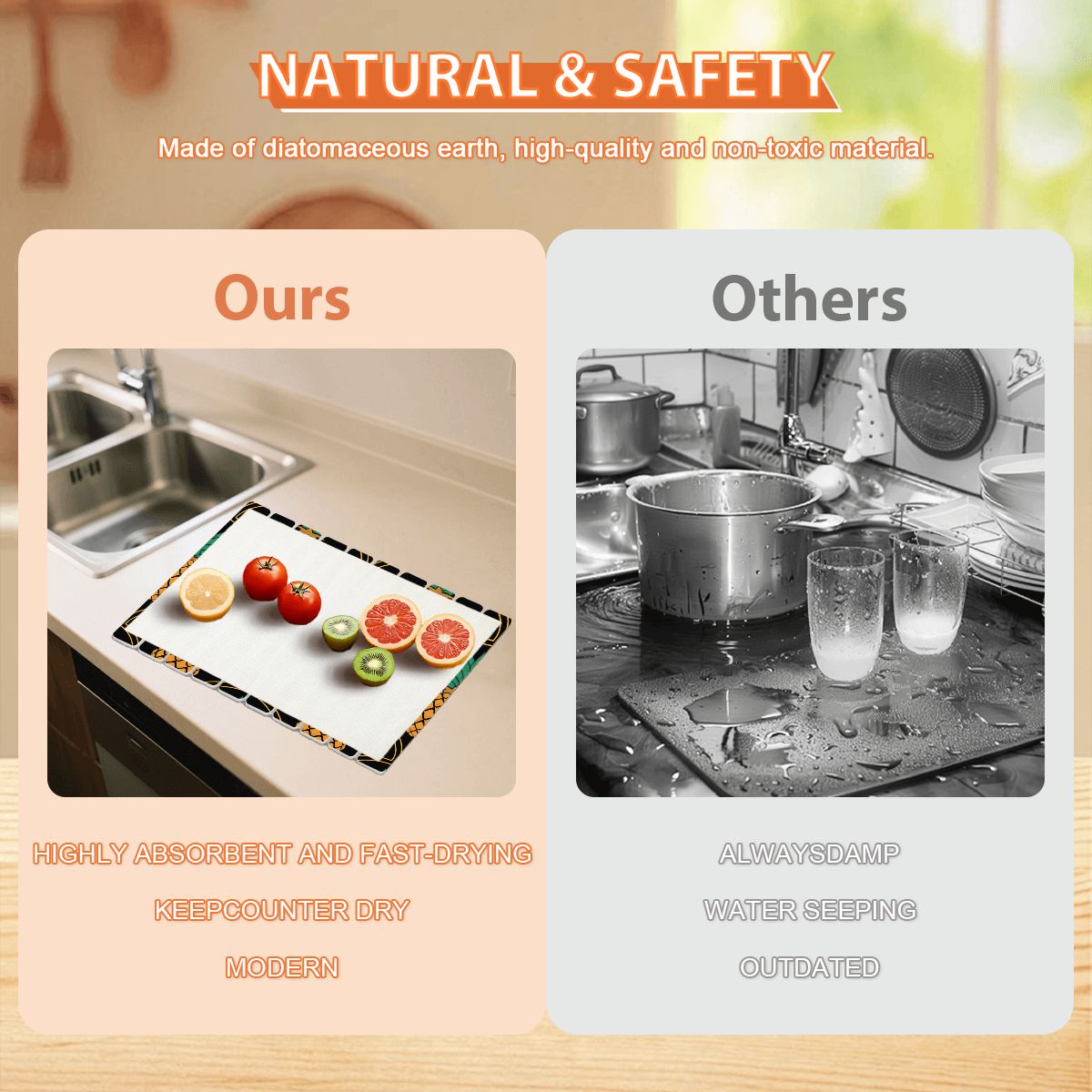 Upside-Down Pineapple Diatomaceous Earth Drying Mat