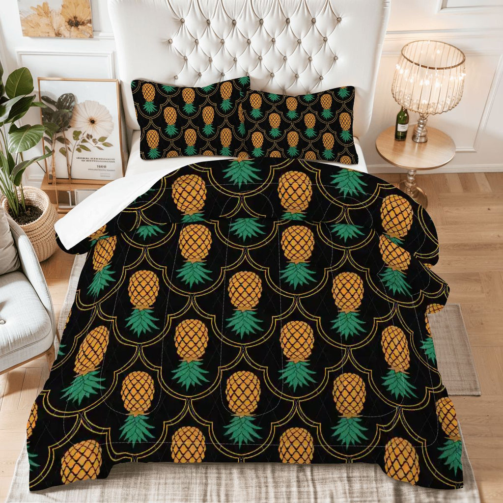 Upside-Down Pineapple King Comforter Set