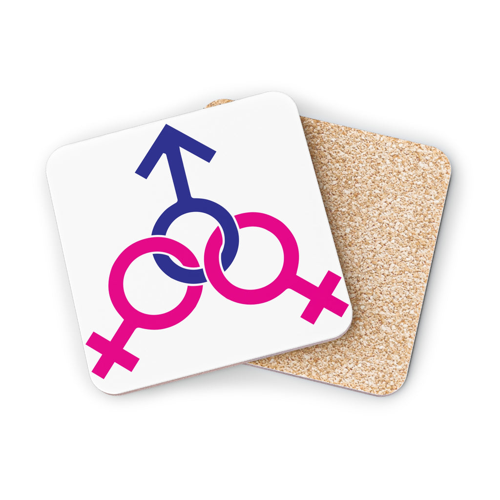 Coasters - Female, Female, and Male Threesome Set