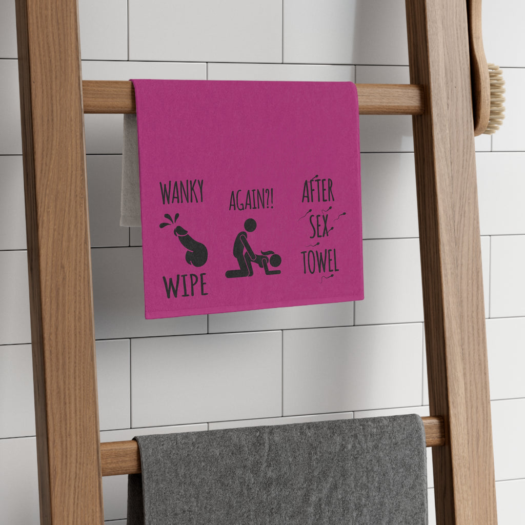 Funny Rally Towel for Couples - After Sex Wipe Towel (Pink)