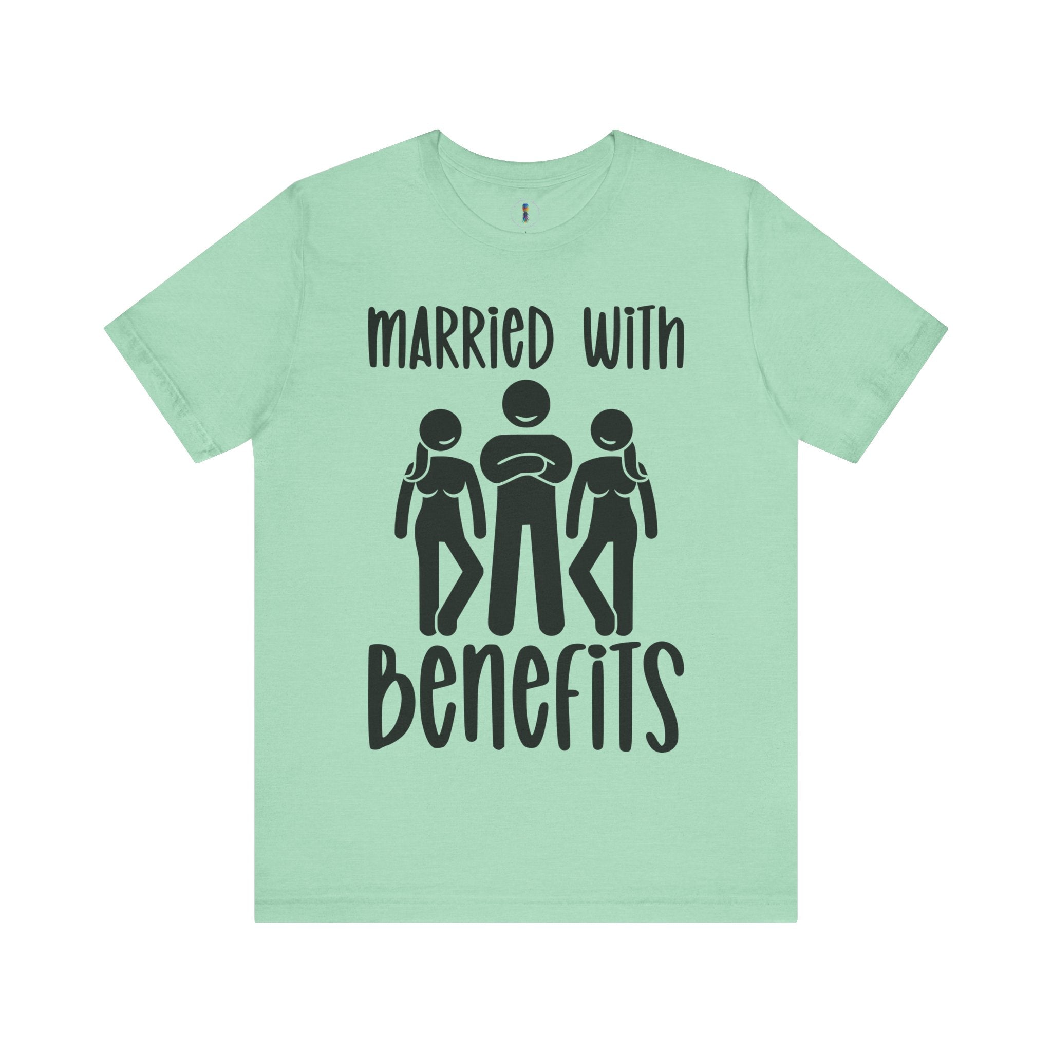 Casual Unisex Tee - "Married With Benefits" Fun Graphic Shirt