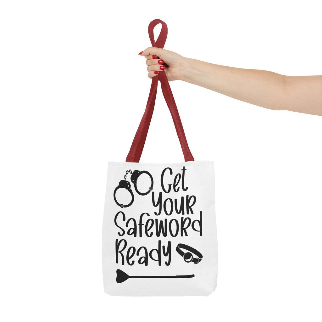 Get Your Safeword Ready Tote Bag - Fun & Playful Carryall for Kinky Adventures, Ideal for Couples & BDSM Enthusiasts