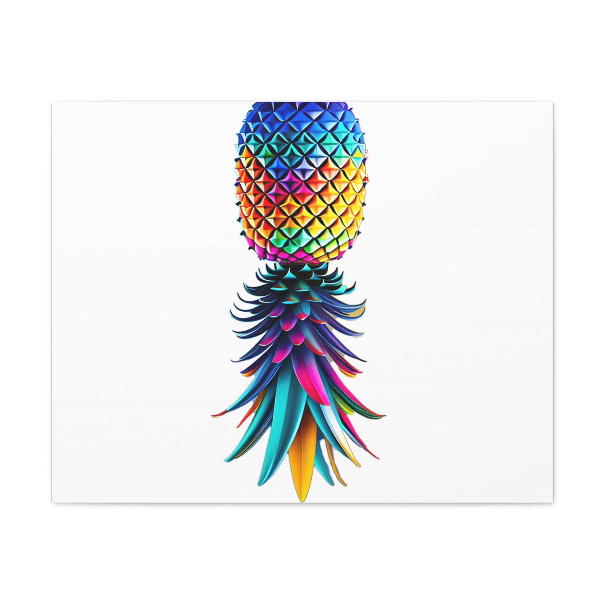 Canvas Print - Colorful Upside Down Pineapple