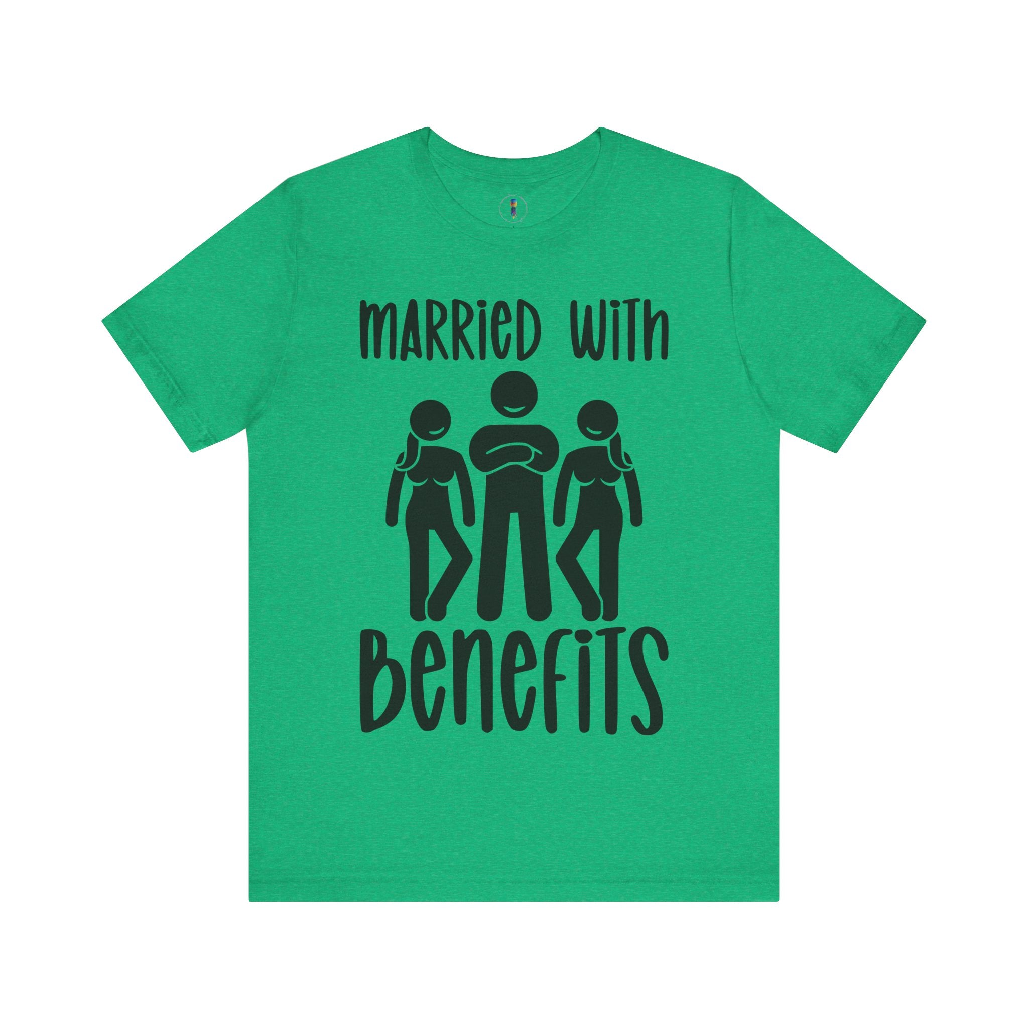 Casual Unisex Tee - "Married With Benefits" Fun Graphic Shirt
