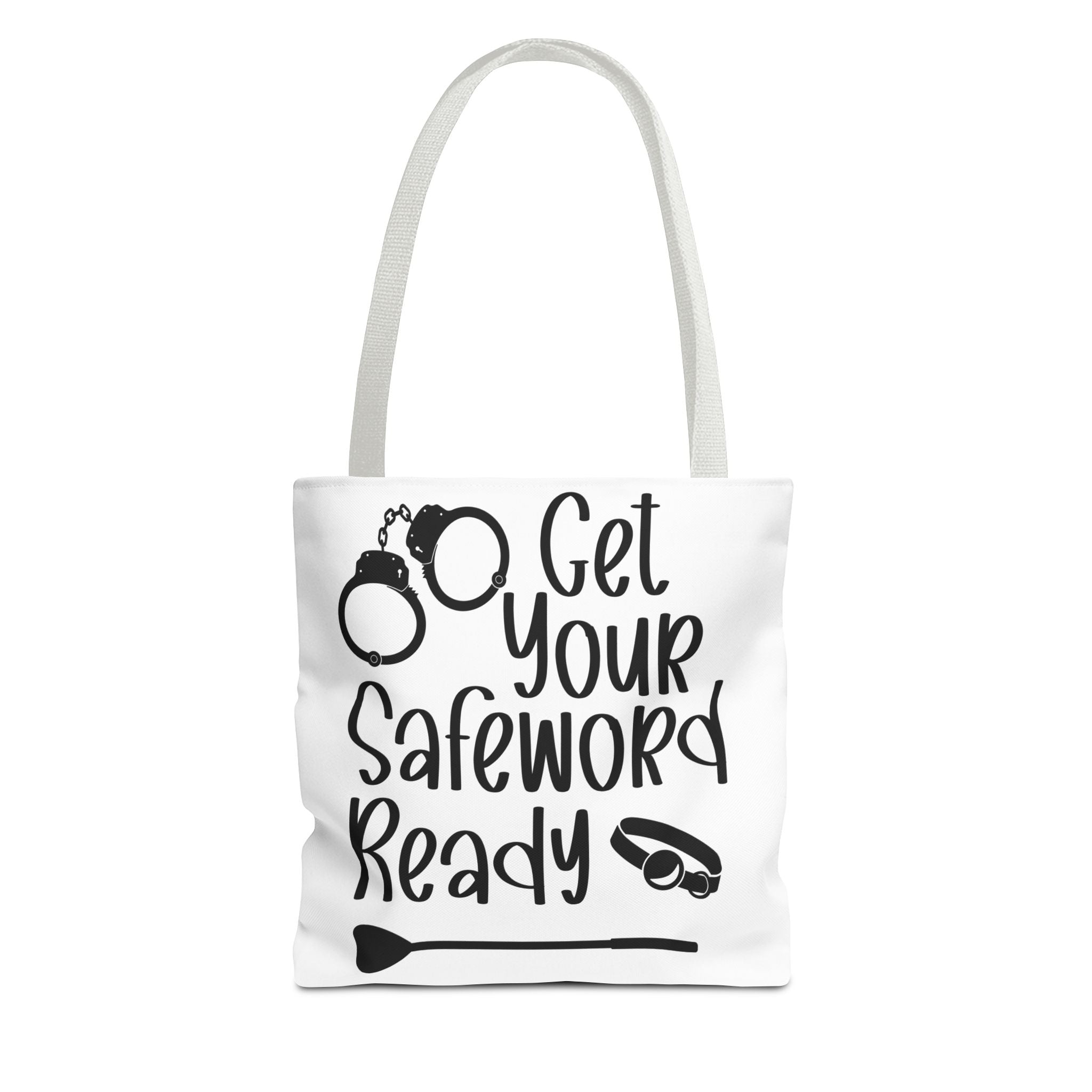 Get Your Safeword Ready Tote Bag - Fun & Playful Carryall for Kinky Adventures, Ideal for Couples & BDSM Enthusiasts